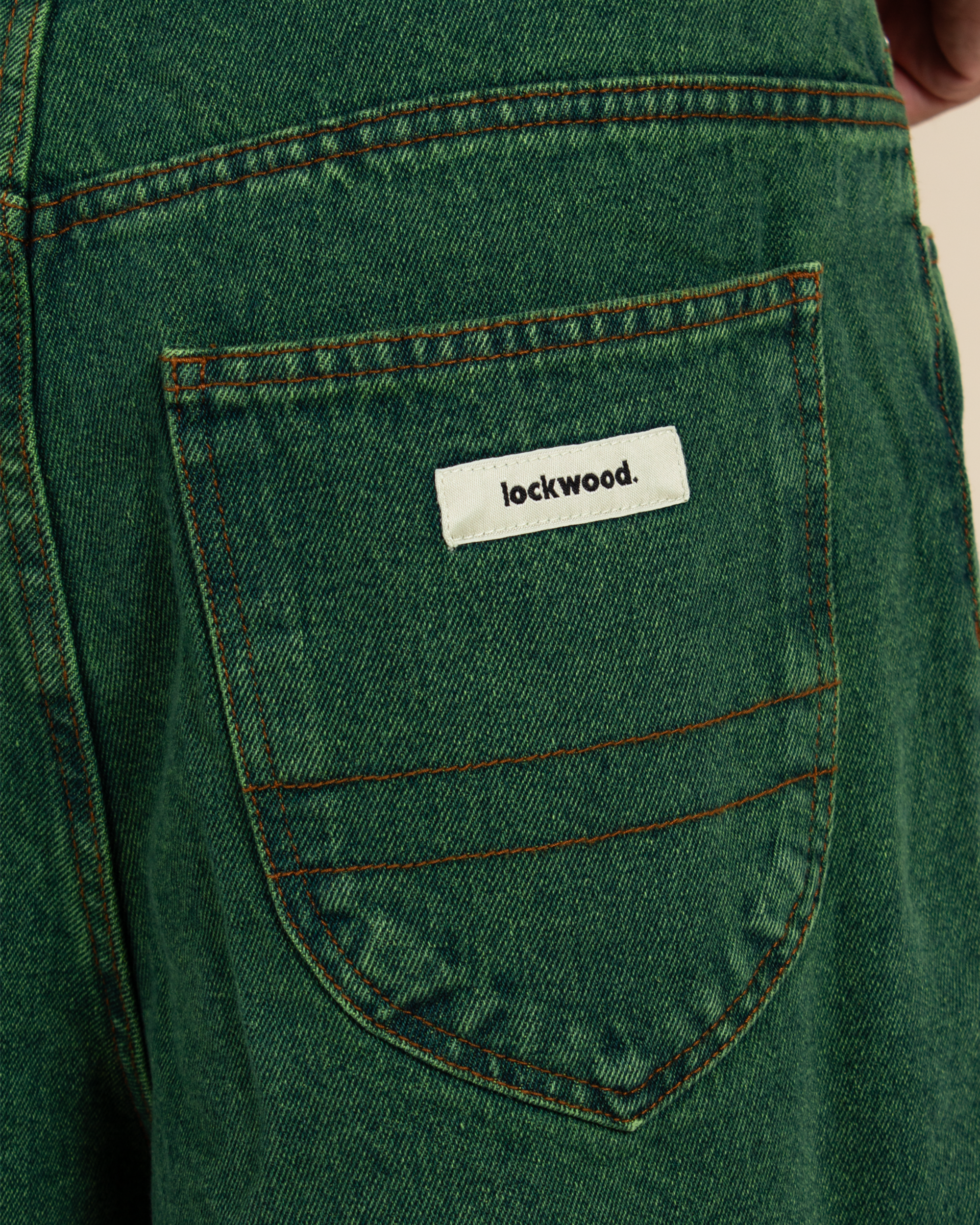 Lockwood Baggy Jeans Short - Green