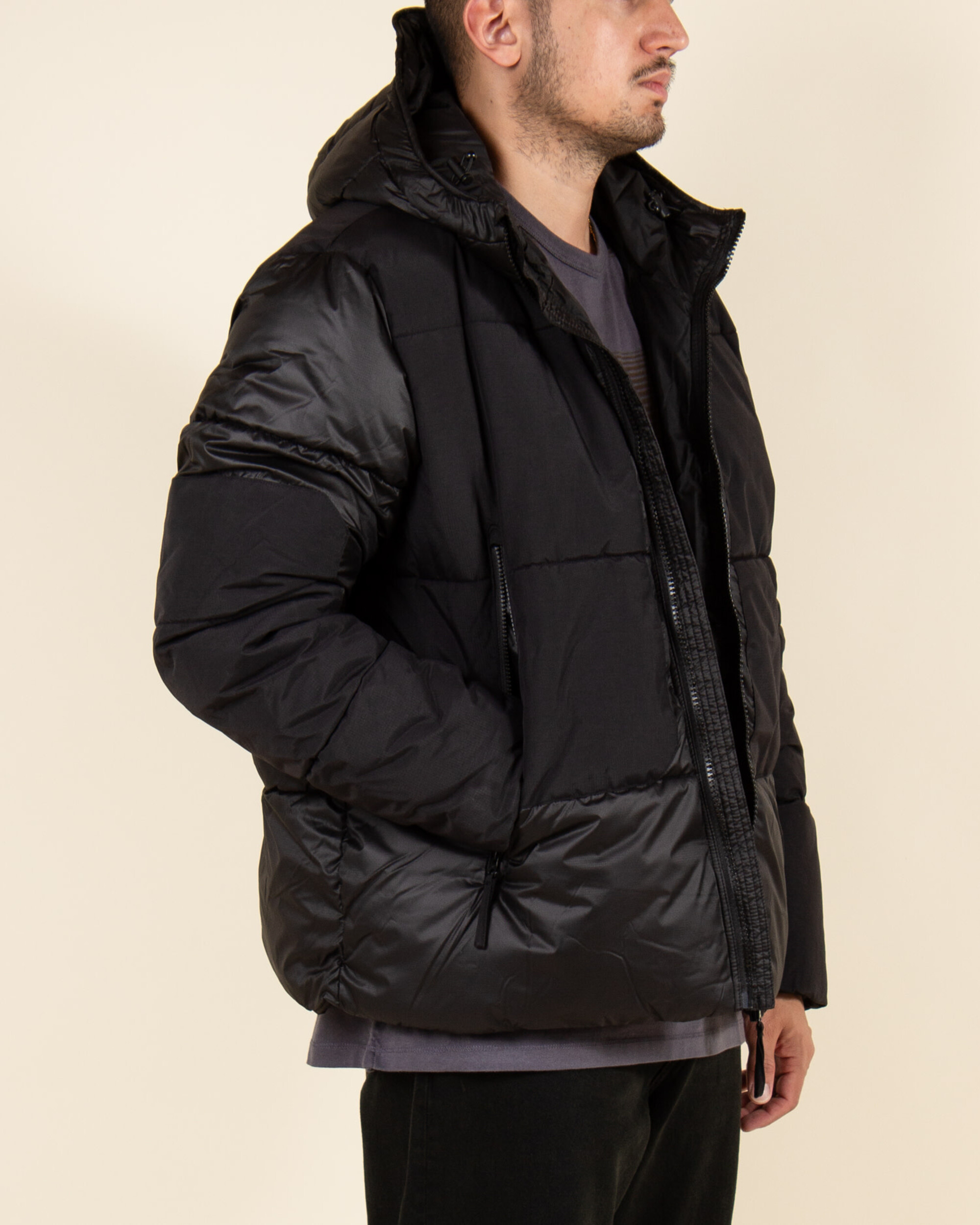 Pop Trading Co Puffer Jacket - Black