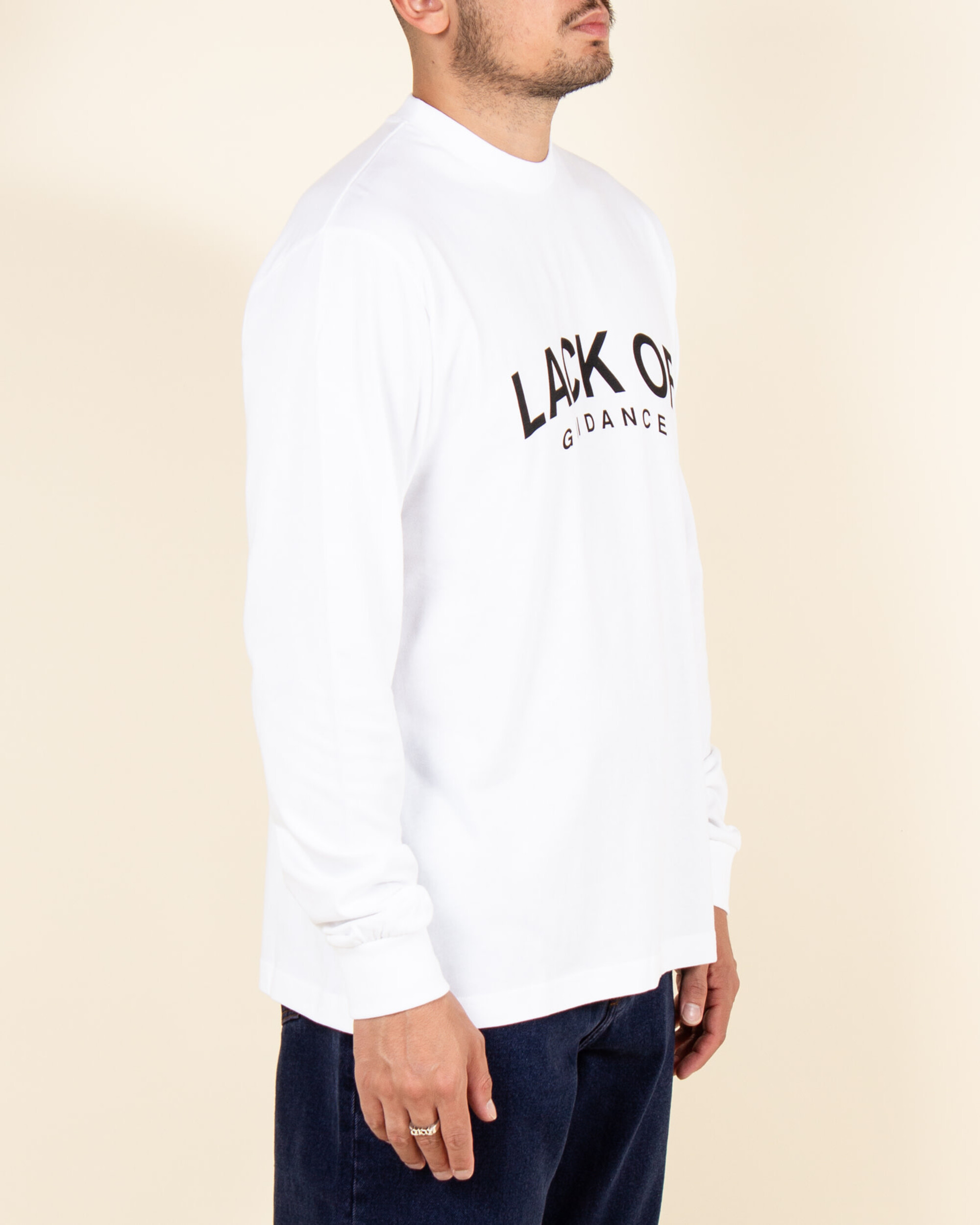 Lack Of Guidance Paul Long-sleeve T-shirt - White