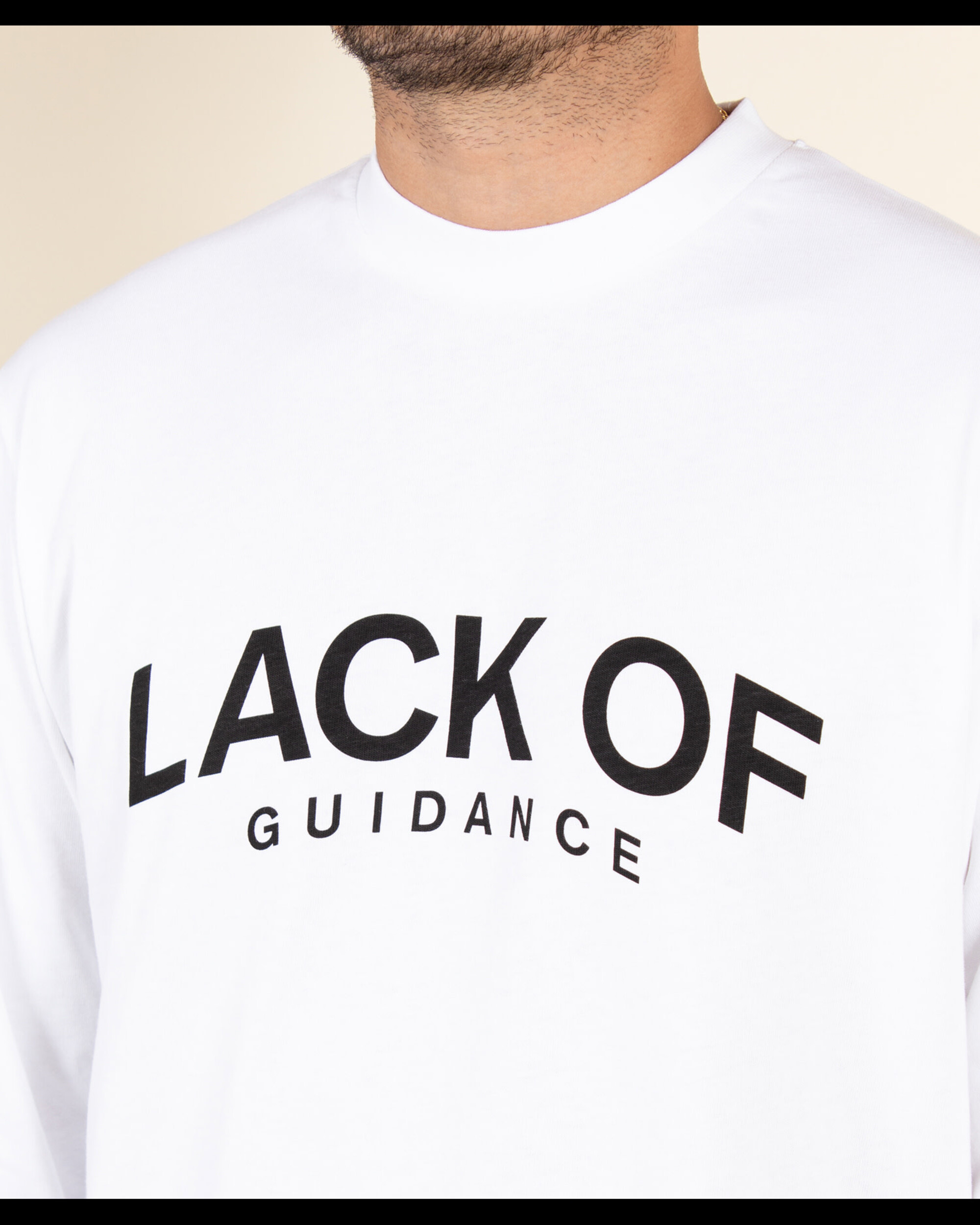 Lack Of Guidance Paul Long-sleeve T-shirt - White