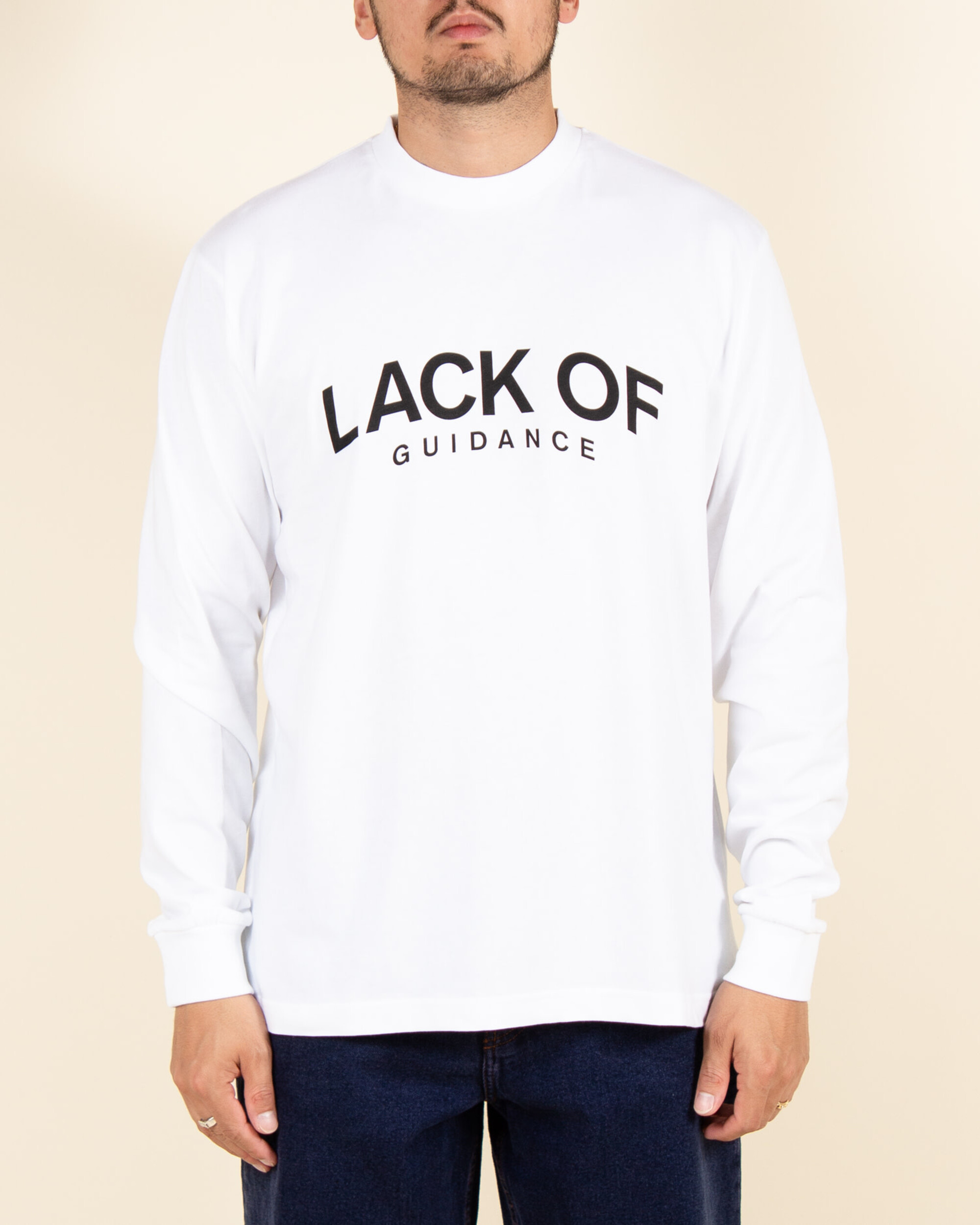 Lack Of Guidance Paul Long-sleeve T-shirt - White