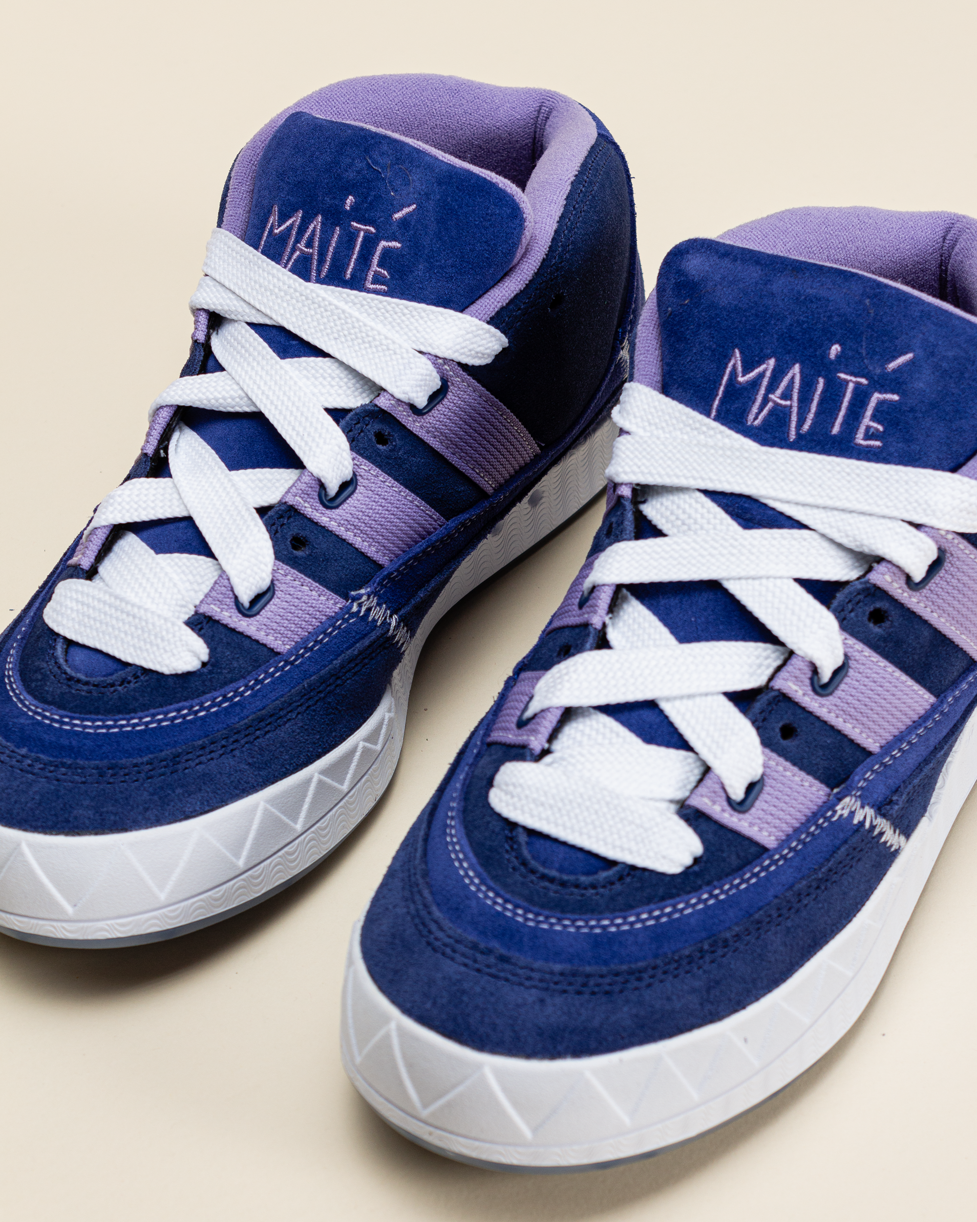 adidas Skateboarding Adimatic Mid by Maité - Victory Blue/Magic Lilac/Dark Blue