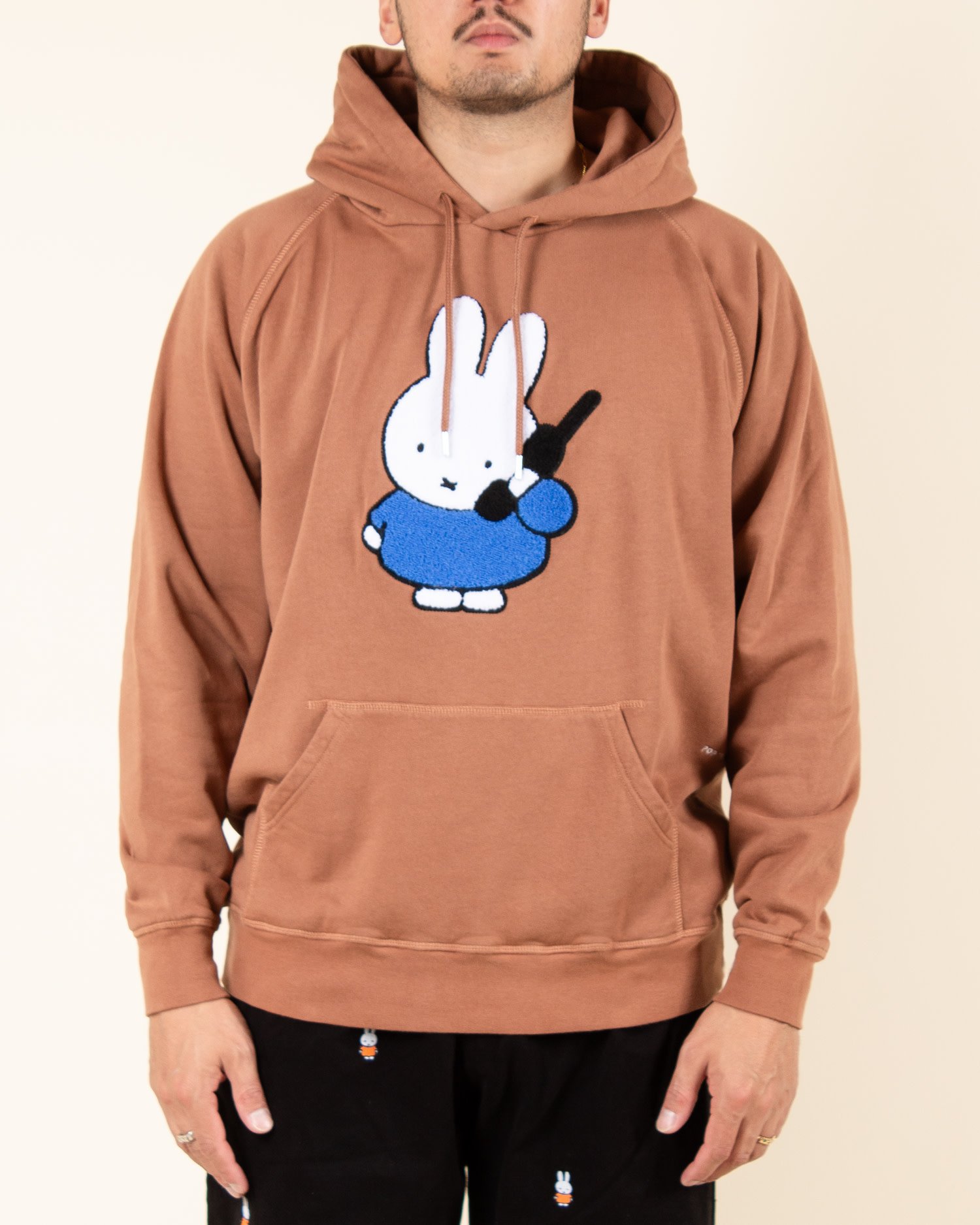 Pop Trading Company X Miffy Applique Hoodie - Brown - Lockwood