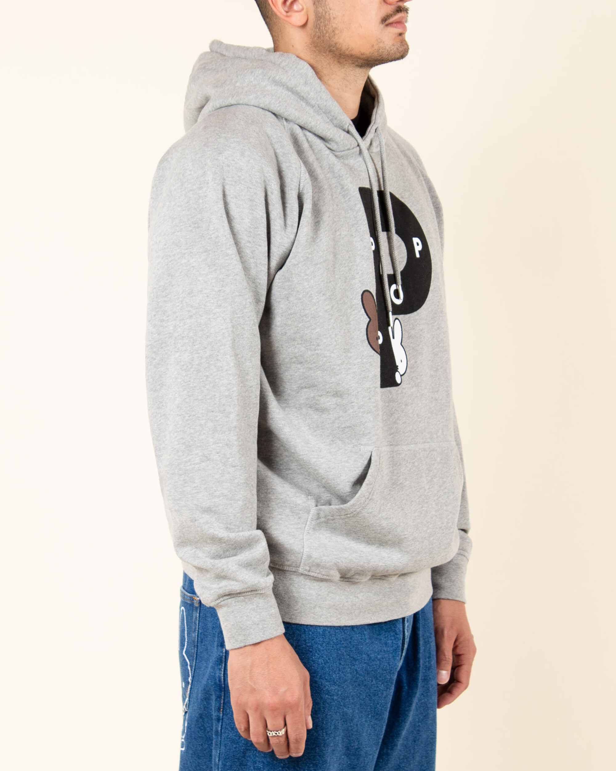 Pop Trading Company X Miffy Big P Hoodie - Grey - Lockwood