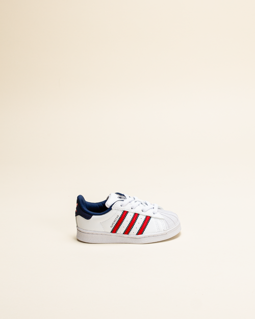 Adidas adidas Kids Superstar - Cloud White/Better Scarlet/Night Indigo