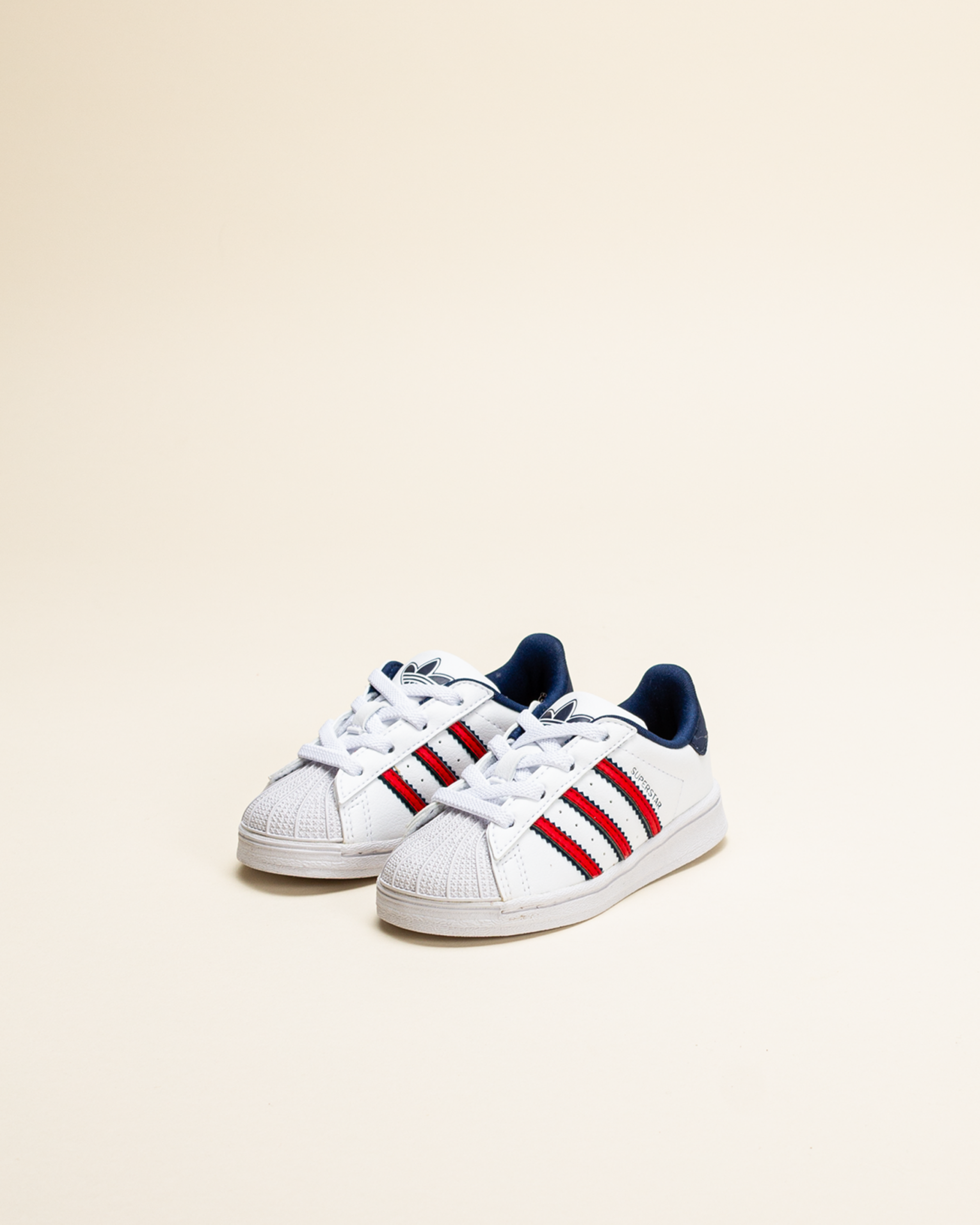 adidas Kids Superstar - Cloud White/Better Scarlet/Night Indigo