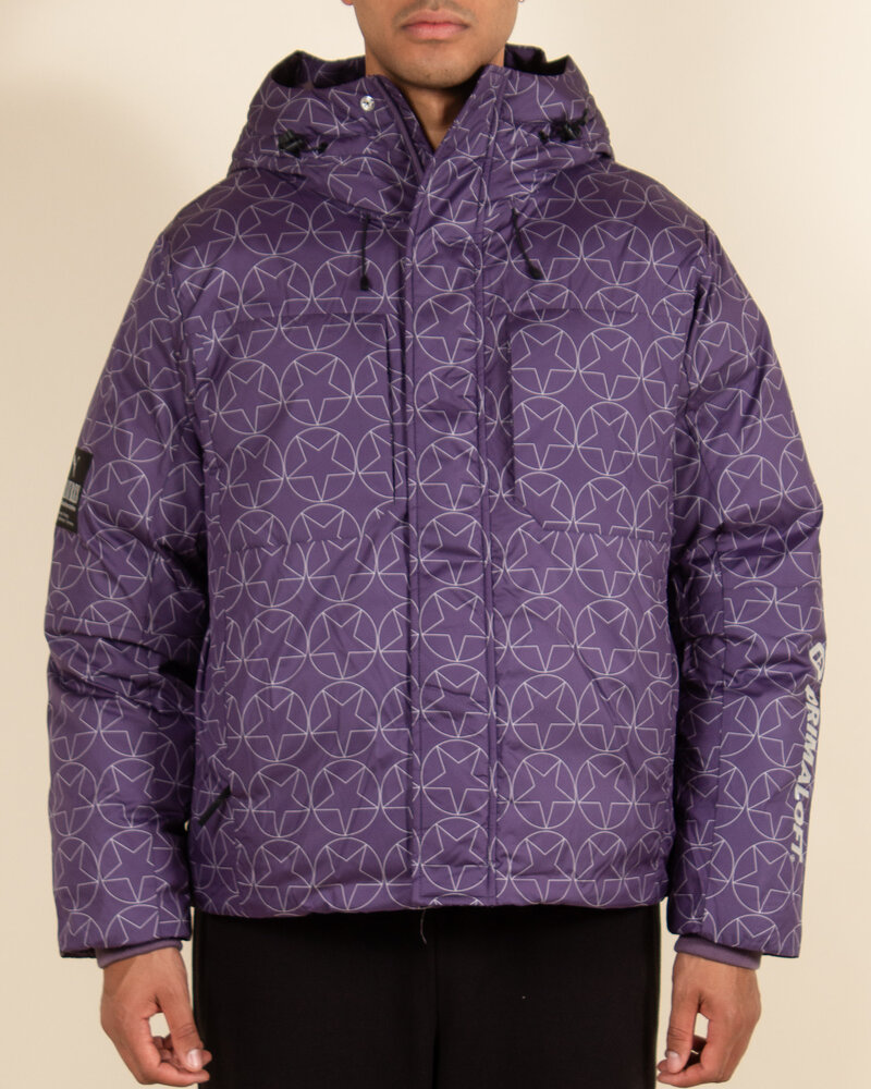 Puma Puma X Pleasures Puffer Jacket - Purple Charcoal