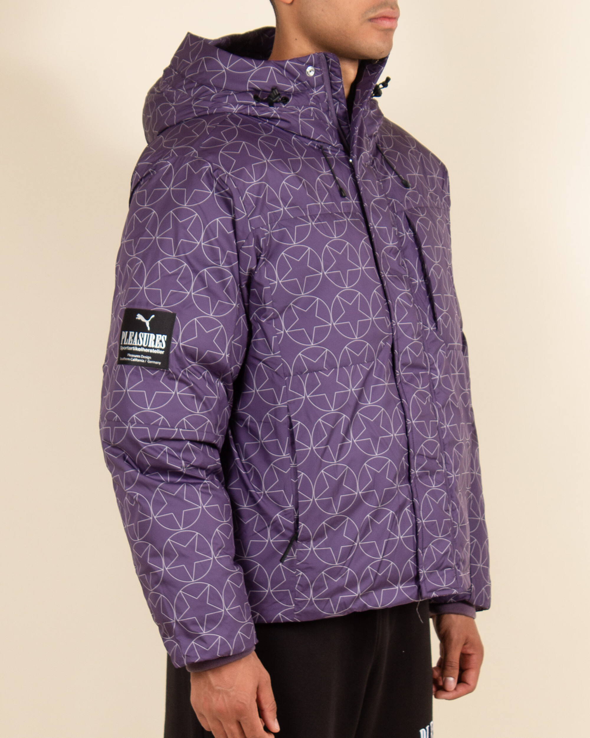 Puma X Pleasures Puffer Jacket - Purple Charcoal