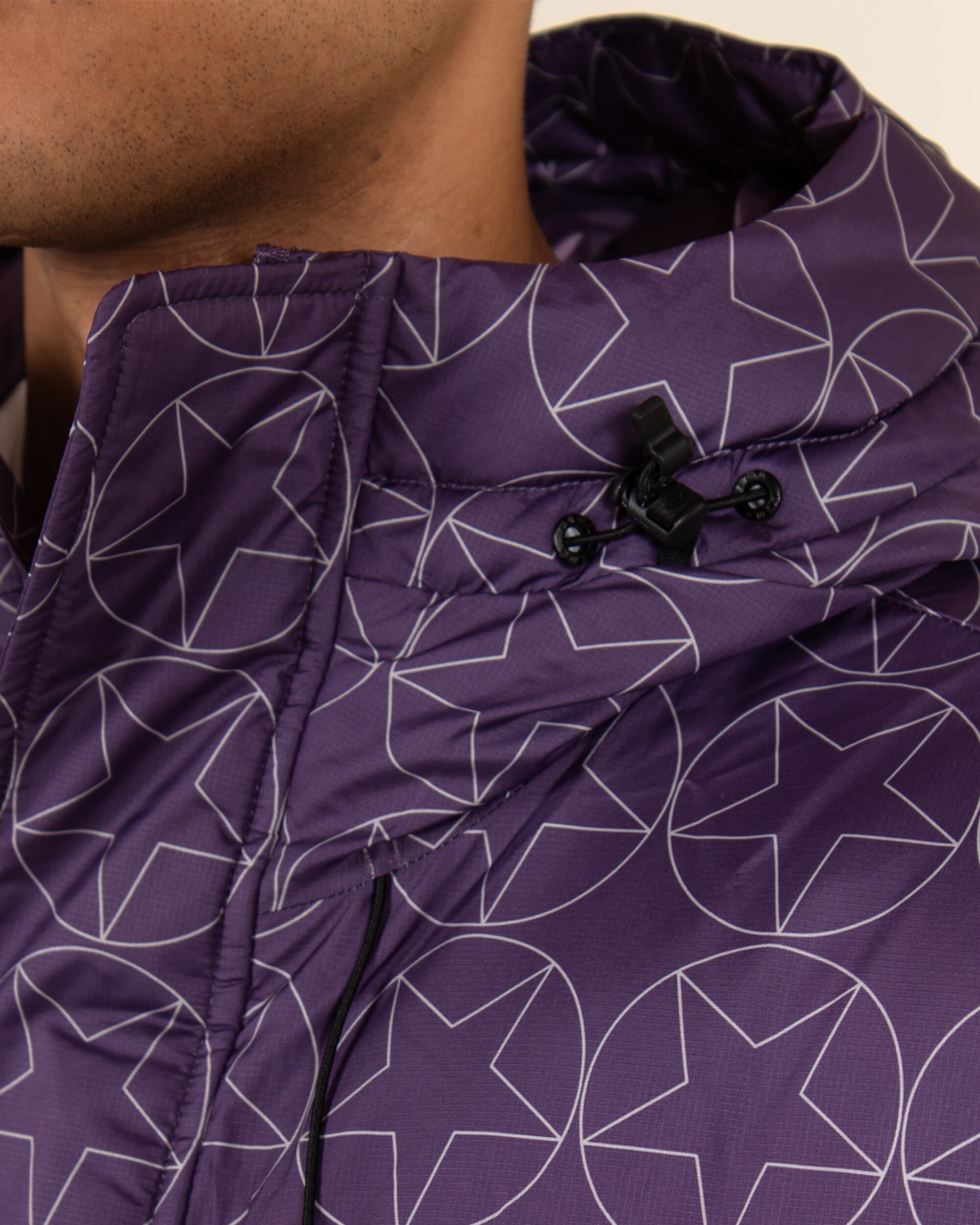 Puma X Pleasures Puffer Jacket - Purple Charcoal