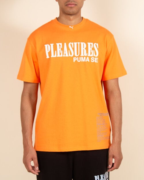 Puma Puma X Pleasures T-shirt - Orange Glo