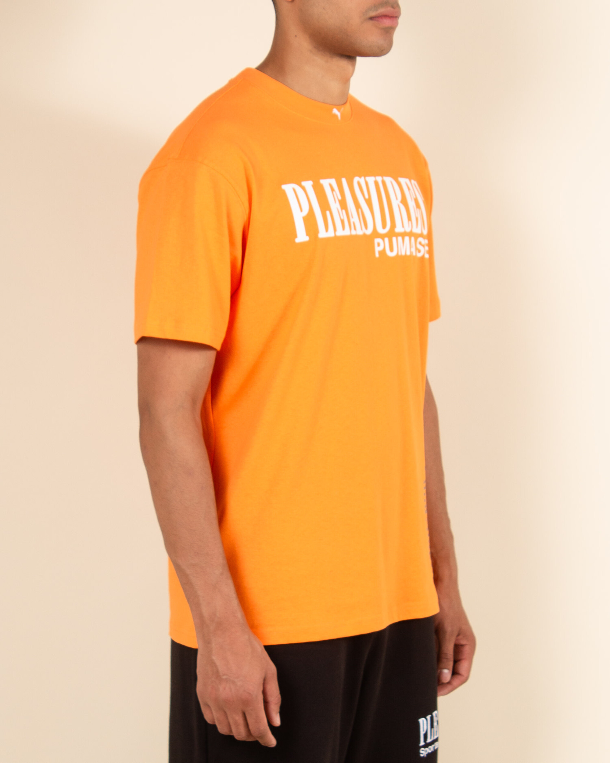 Puma X Pleasures T-shirt - Orange Glo