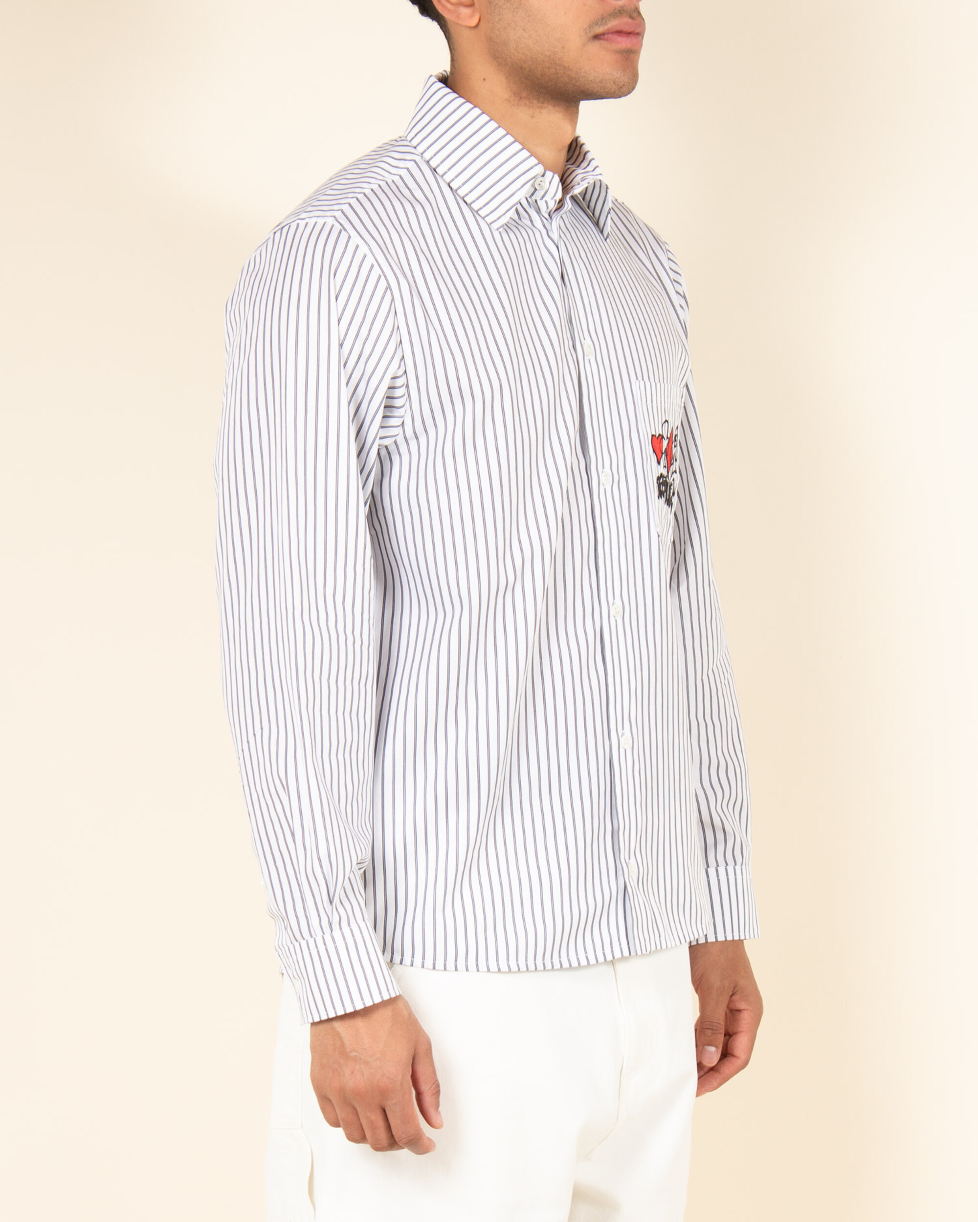 Paccbet Card Suite Striped Shirt Woven - Striped