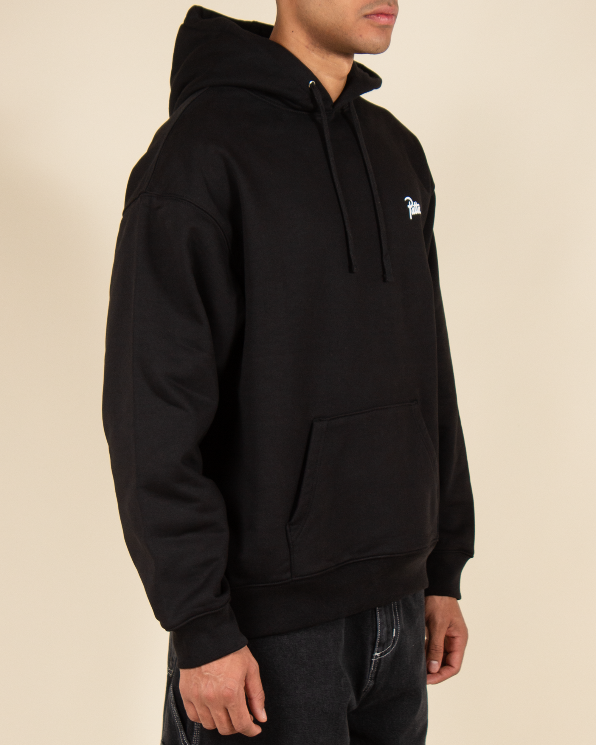 Patta Forever & Always Boxy  Hooded Sweater - Black