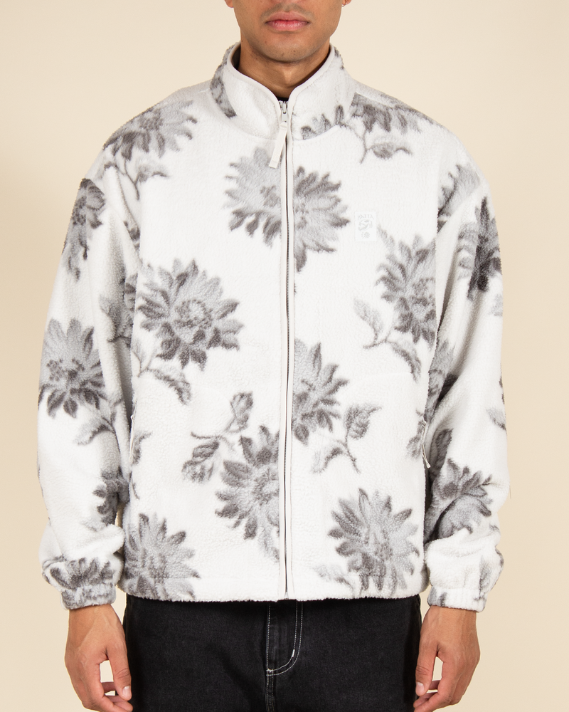 Patta Patta Sunflower Sherpa Fleece Jacket - Multi/Sunflower/Aop