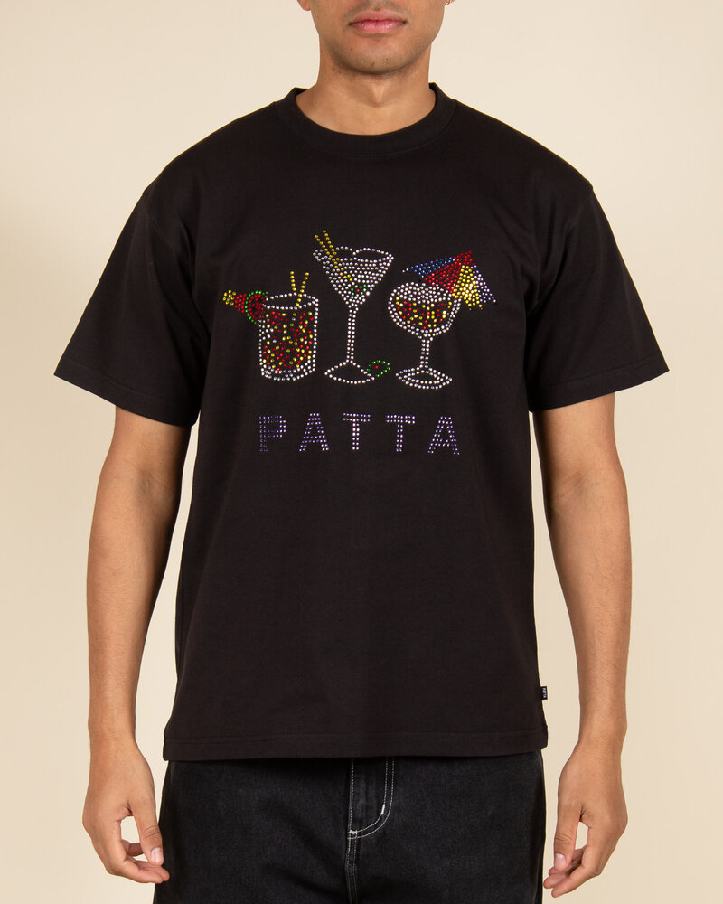 Patta Patta It's 5 O'Clock Somewhere T-Shirt - Black