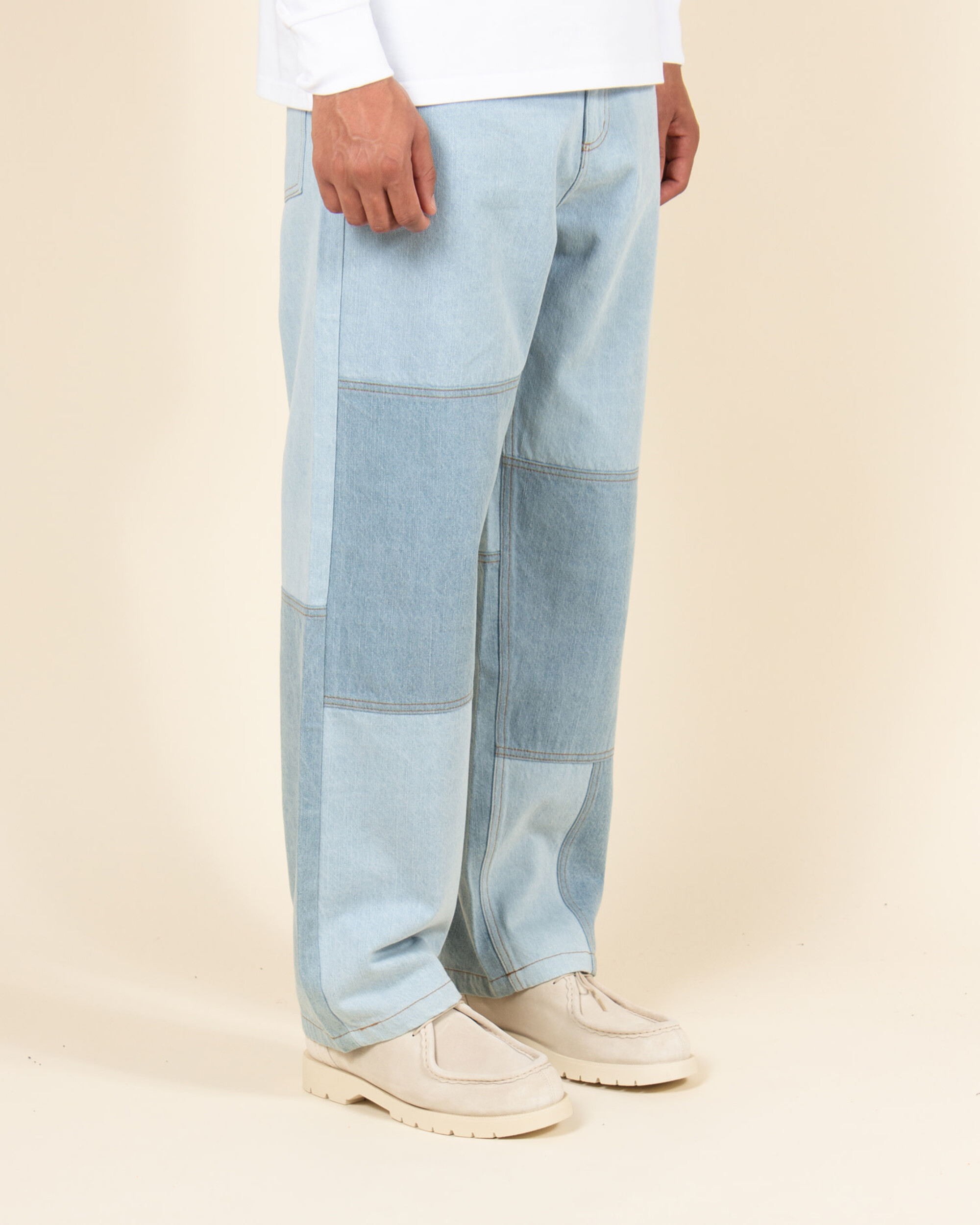 Helas Patch Denim Pant - Light Blue