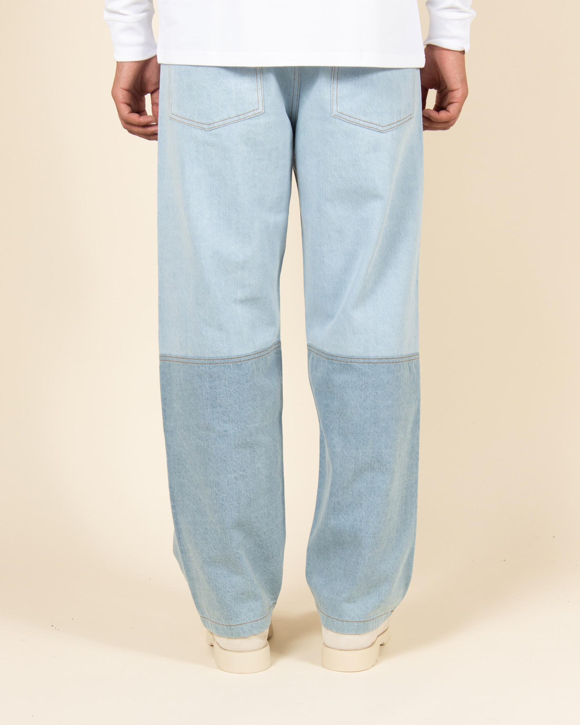 Helas Patch Denim Pant - Light Blue