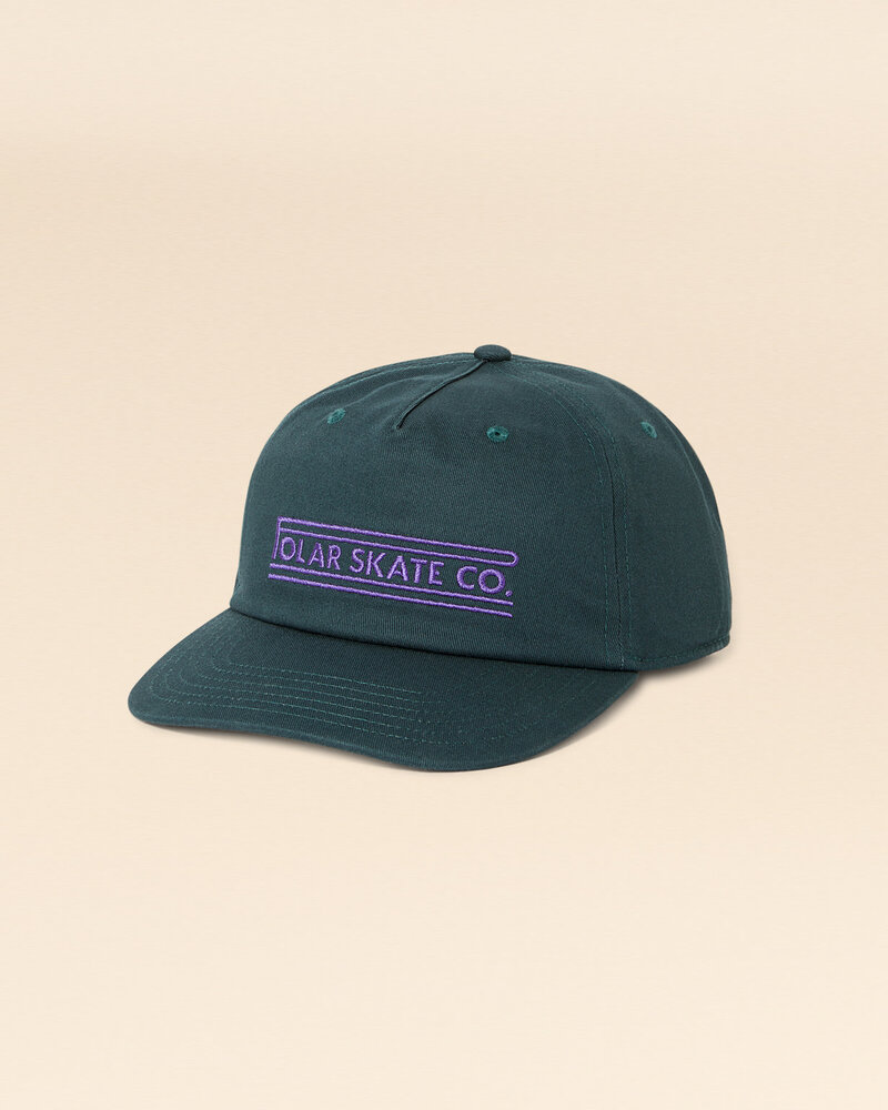 Polar Polar Jake Cap Twill Stretch Logo - Dark Teal