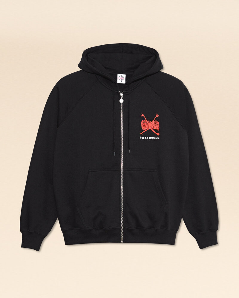 Polar Polar Default Zip Hoodie Welcome to the New Age - Black
