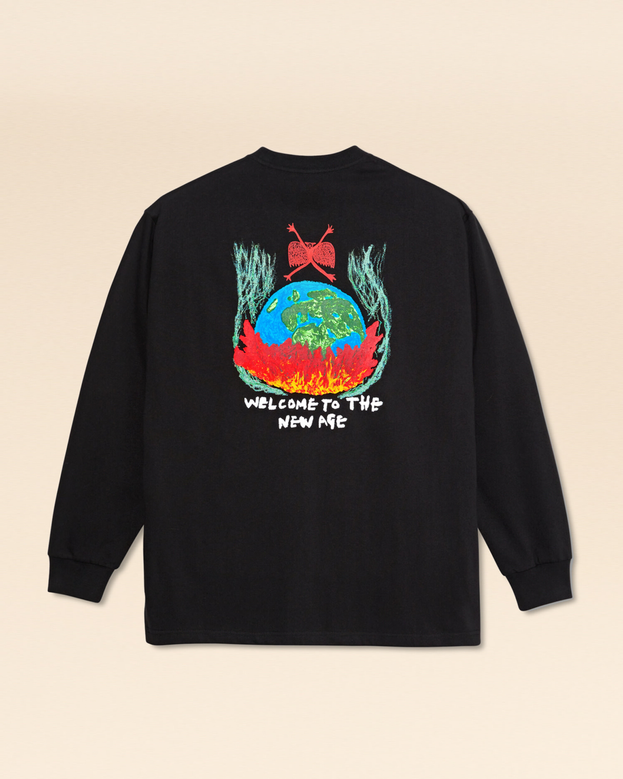 Polar Longsleeve T-shirt Welcome To The New Age - Black