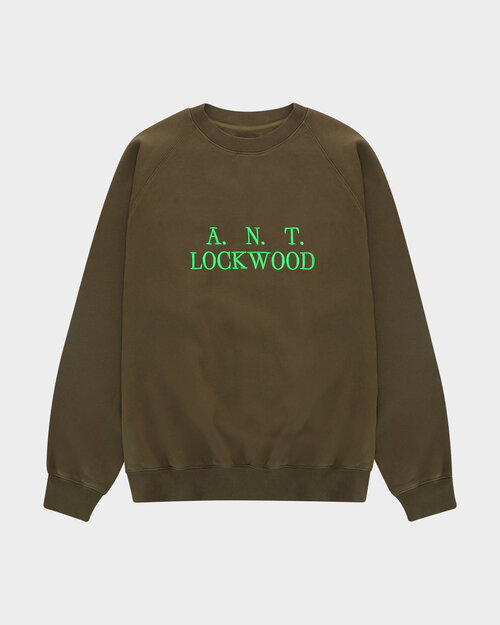 Lockwood Lockwood Initials Antwerp Crewneck - Army Green