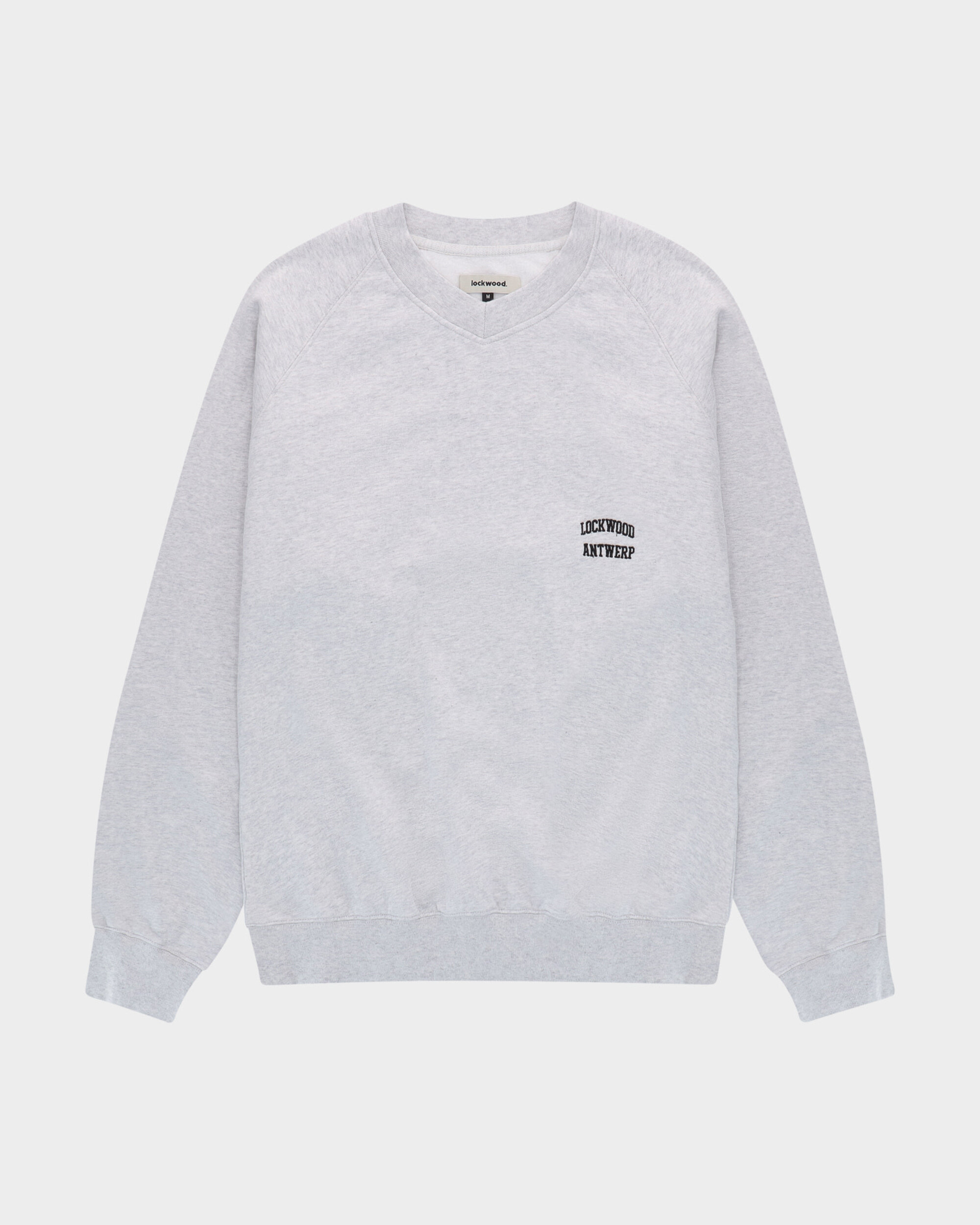 Lockwood V-Neck Sweatshirt - Grey Melange