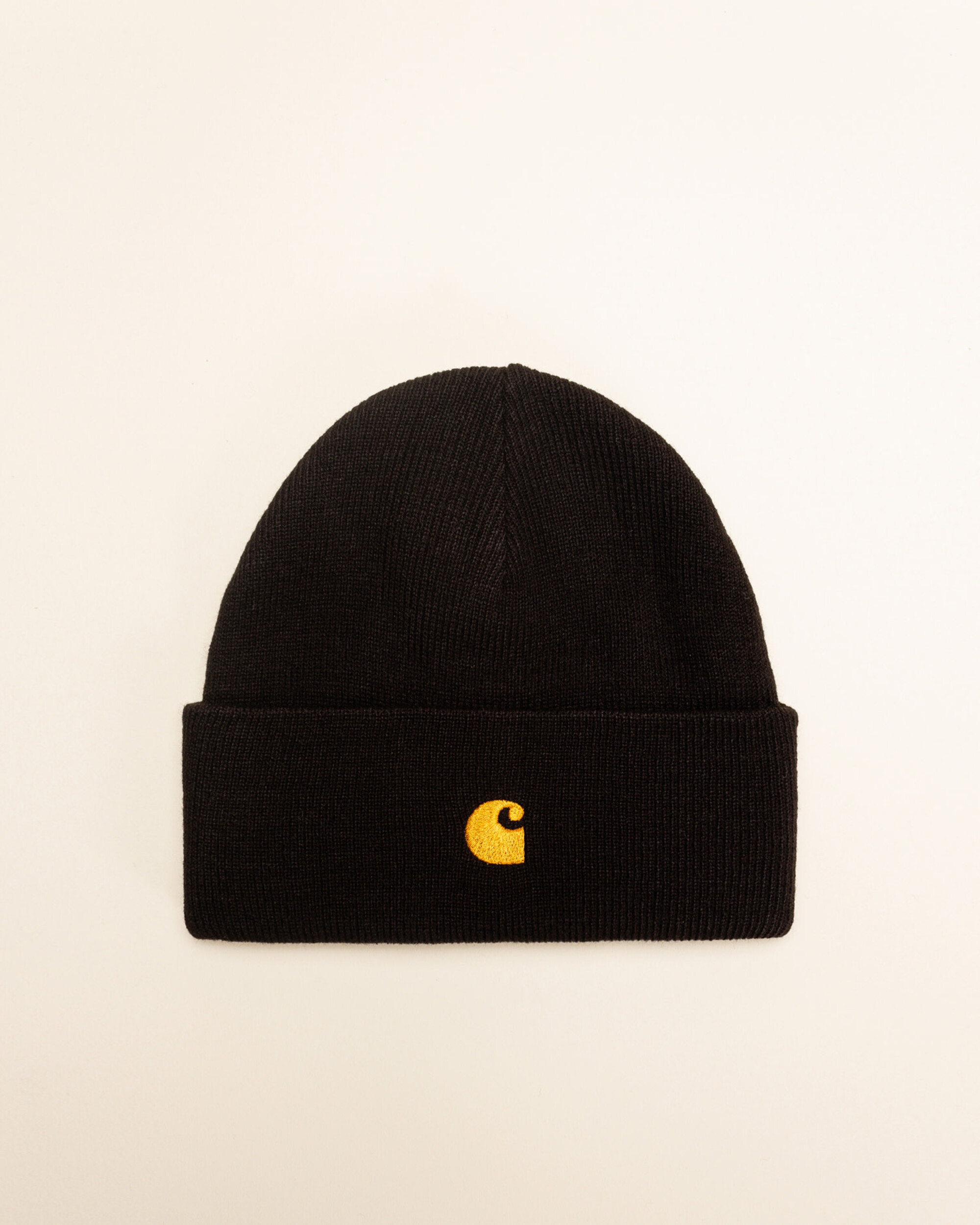 Carhartt WIP Chase Beanie - Black/Gold