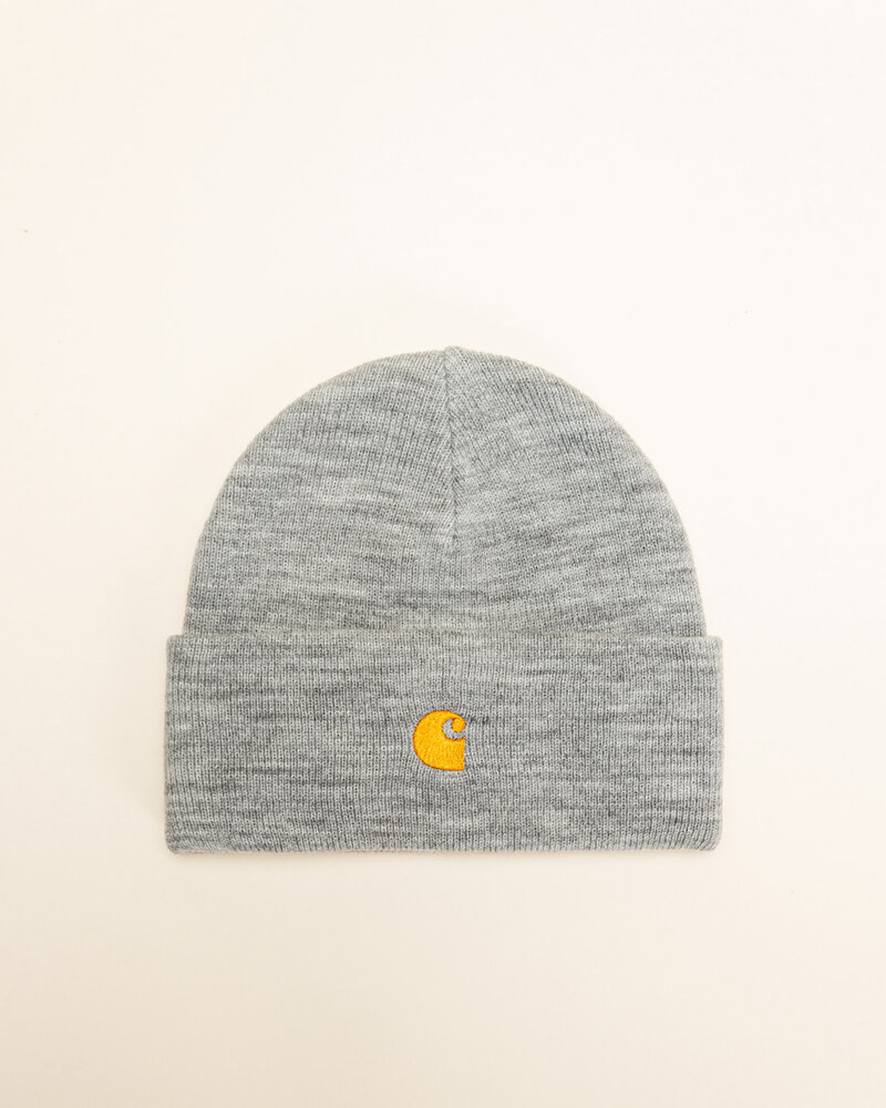 Carhartt WIP Carhartt WIP Chase Beanie - Grey Heather/Gold