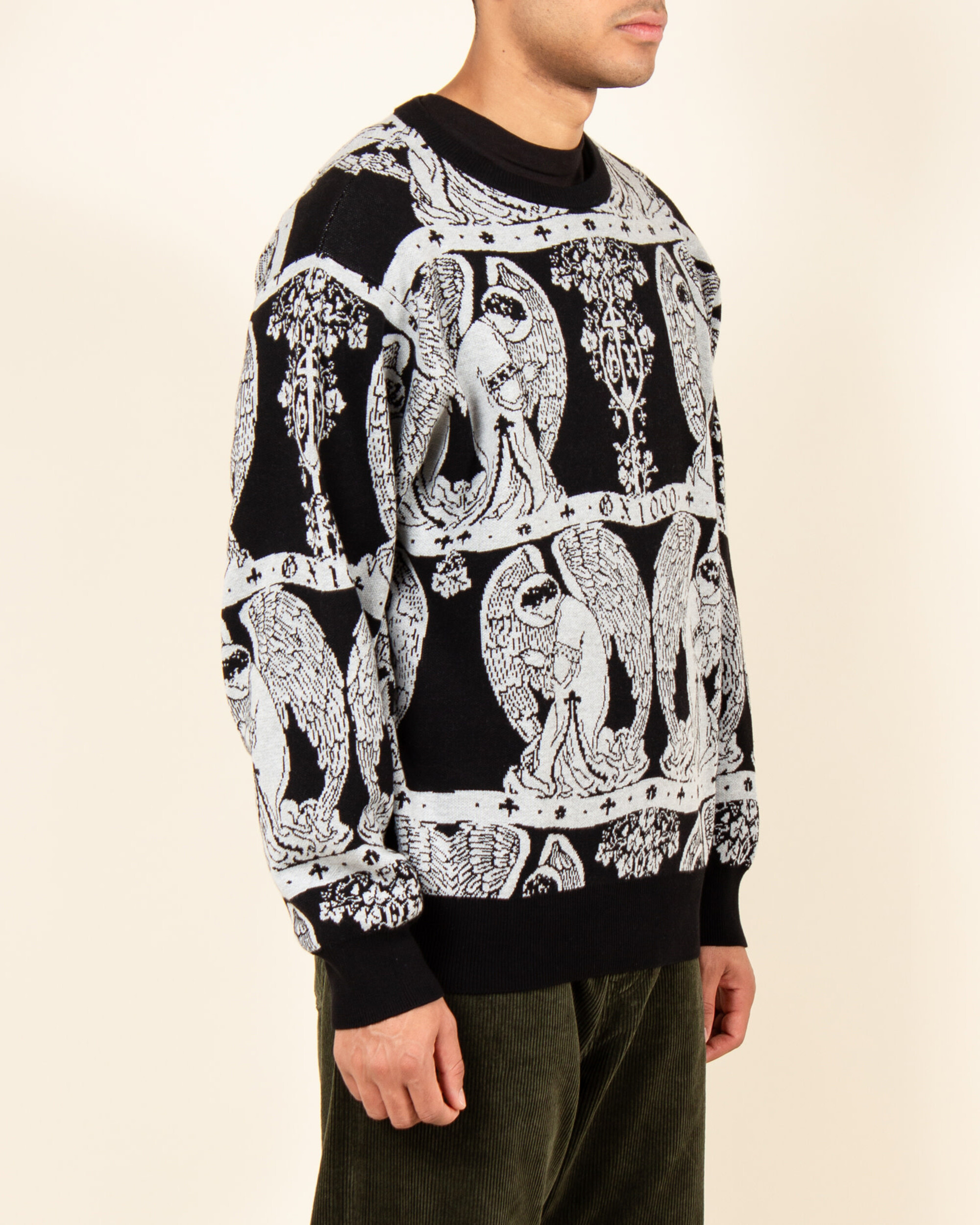 GX1000 JACQUARED CREWNECK SWEATSHIRT - ニット/セーター