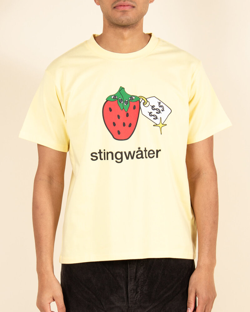 Stingwater Stingwater Very Speshal Organic Strawberry T-Shirt - Faded Yellow