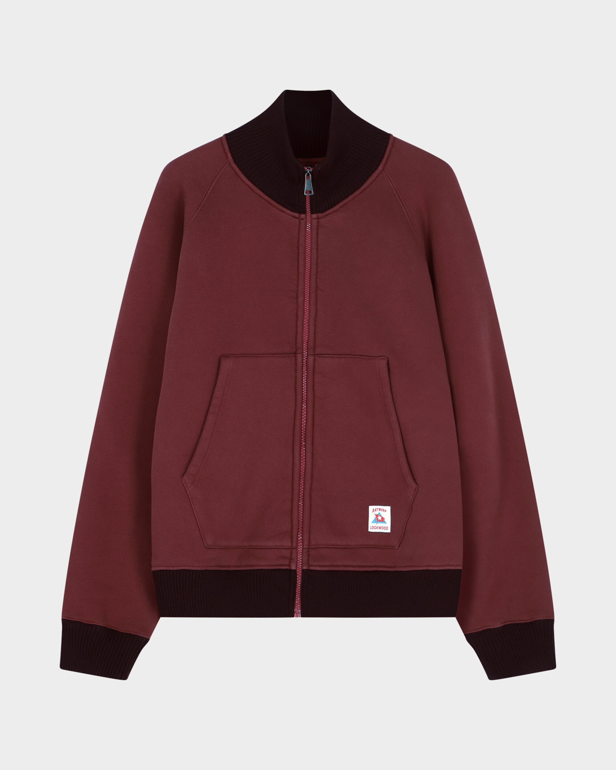 Lockwood Sailing Zip Sweat - Dark Red