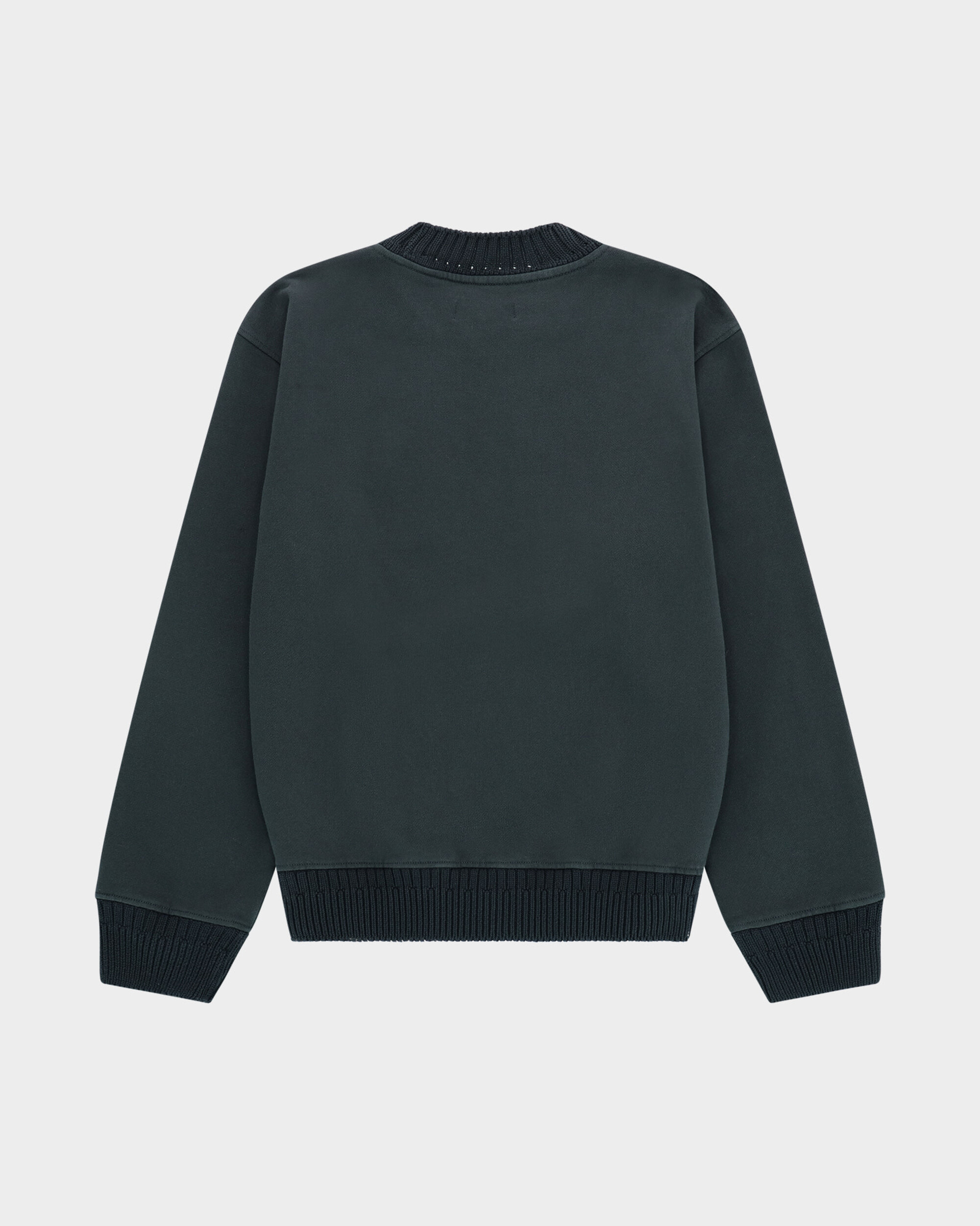 Lockwood Too Late Mock Neck Sweat - Concrete Grey