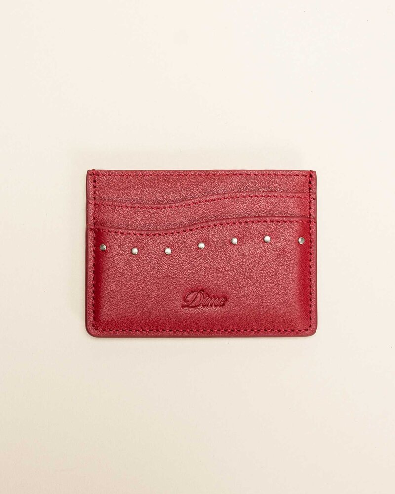 Dime Dime Studded Cardholder - Red