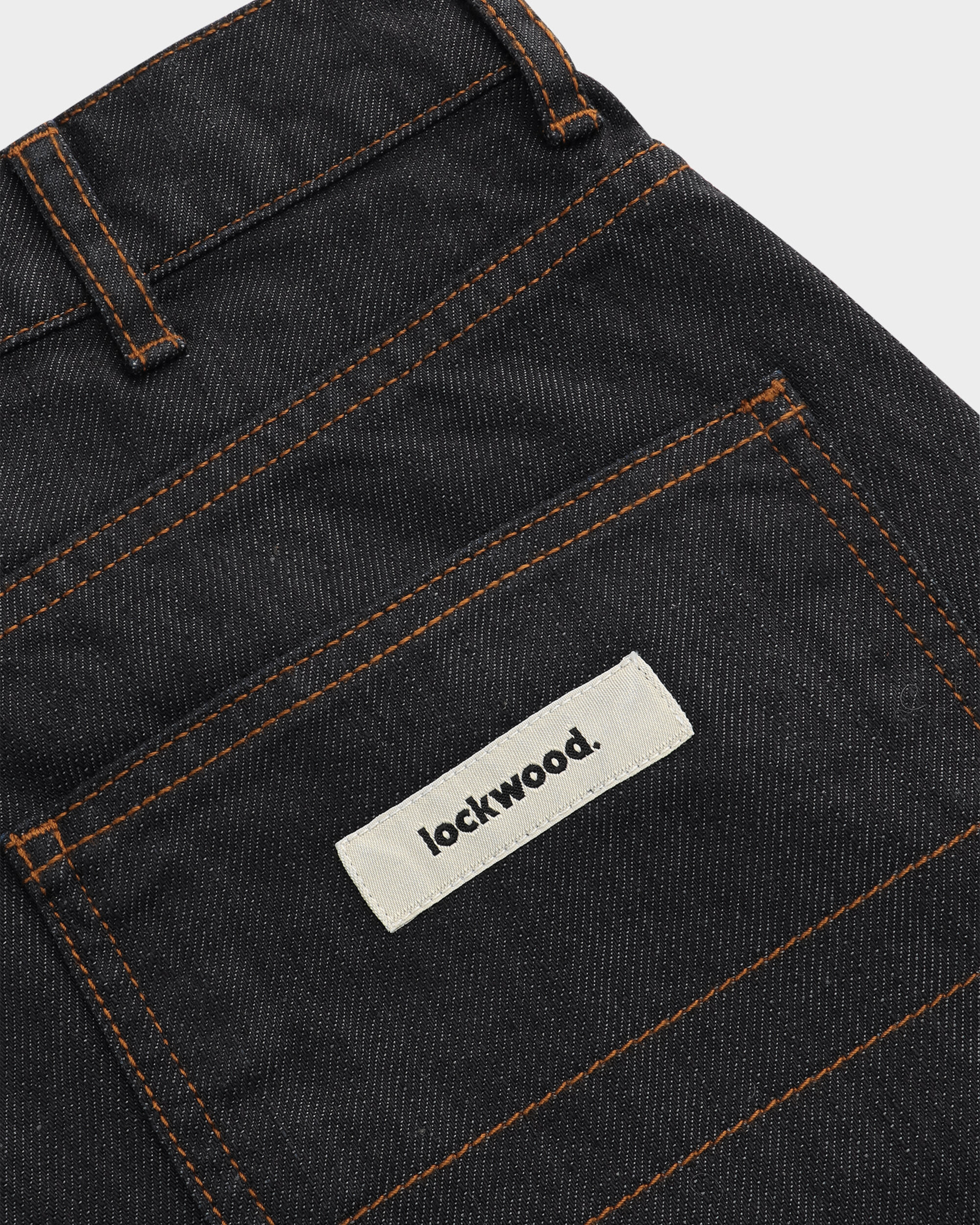 Lockwood Straight Baggy Jeans - Waxed Denim