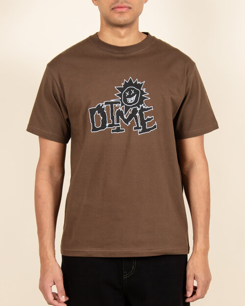 Dime Dime Sunny T-shirt - Dark Brown