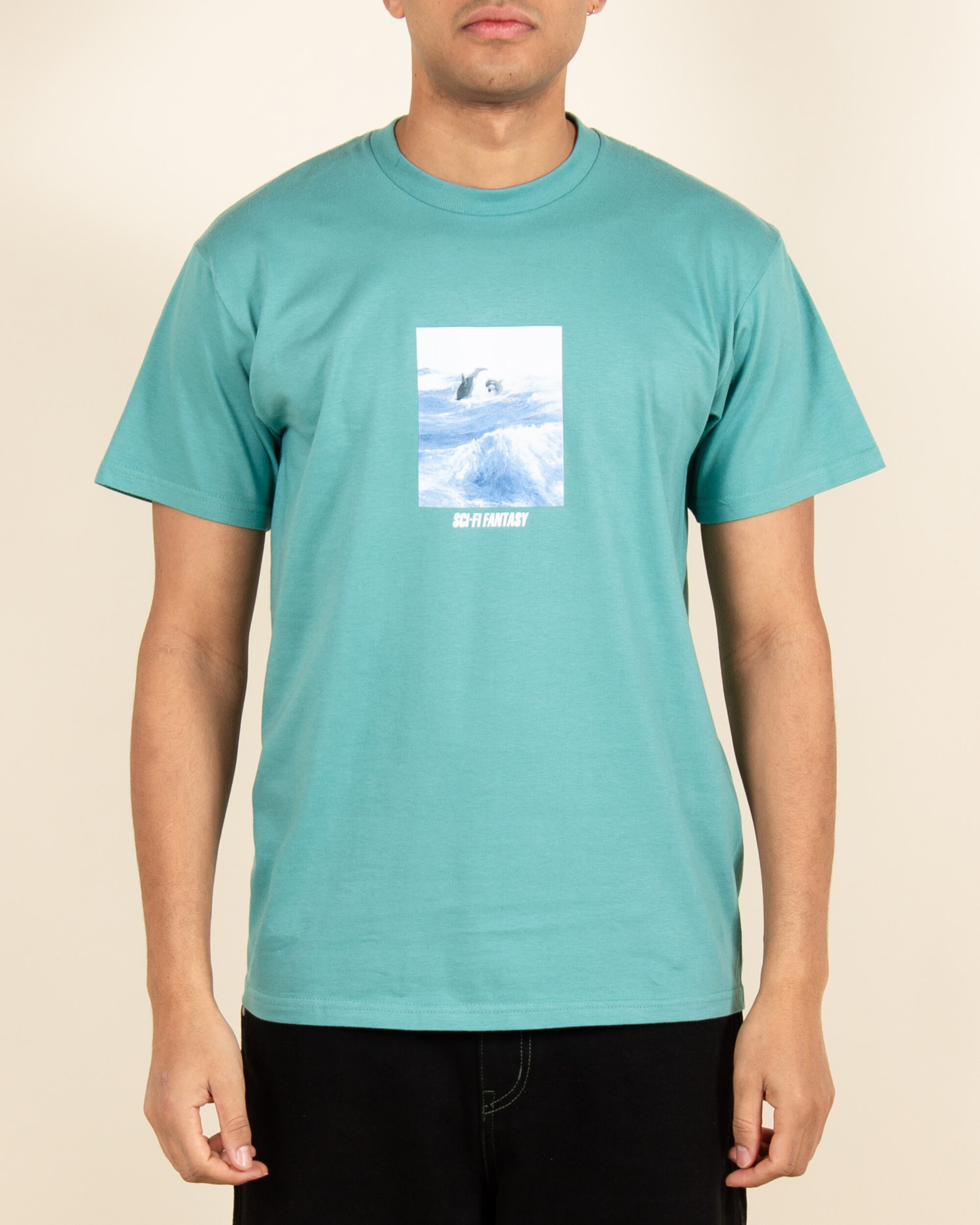 Sci-Fi Fantasy Killer Whale T-shirt - Seafoam