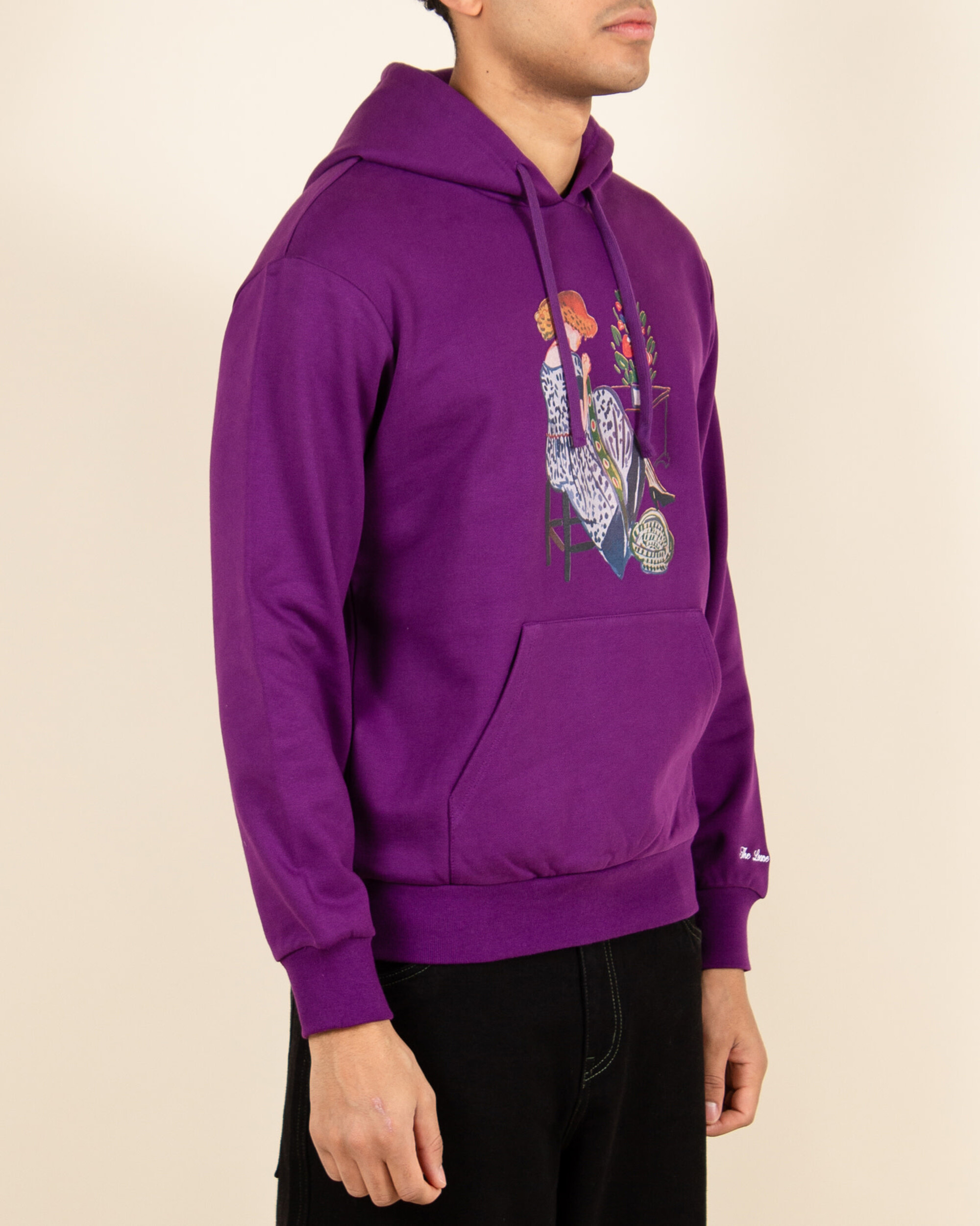 The Loose Company Crochet Hoodie - Purple