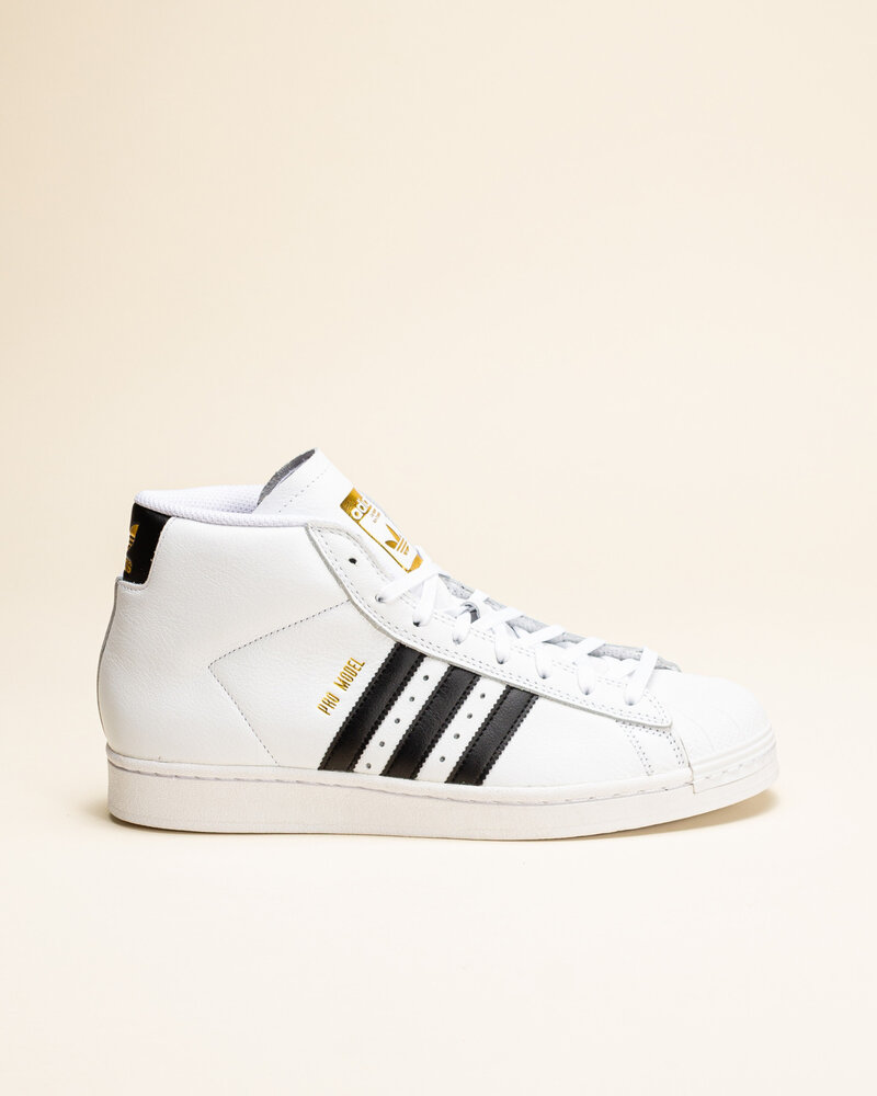 Adidas Adidas Skateboarding Pro Model ADV - Cloud White/Core Black/Gold Metallic