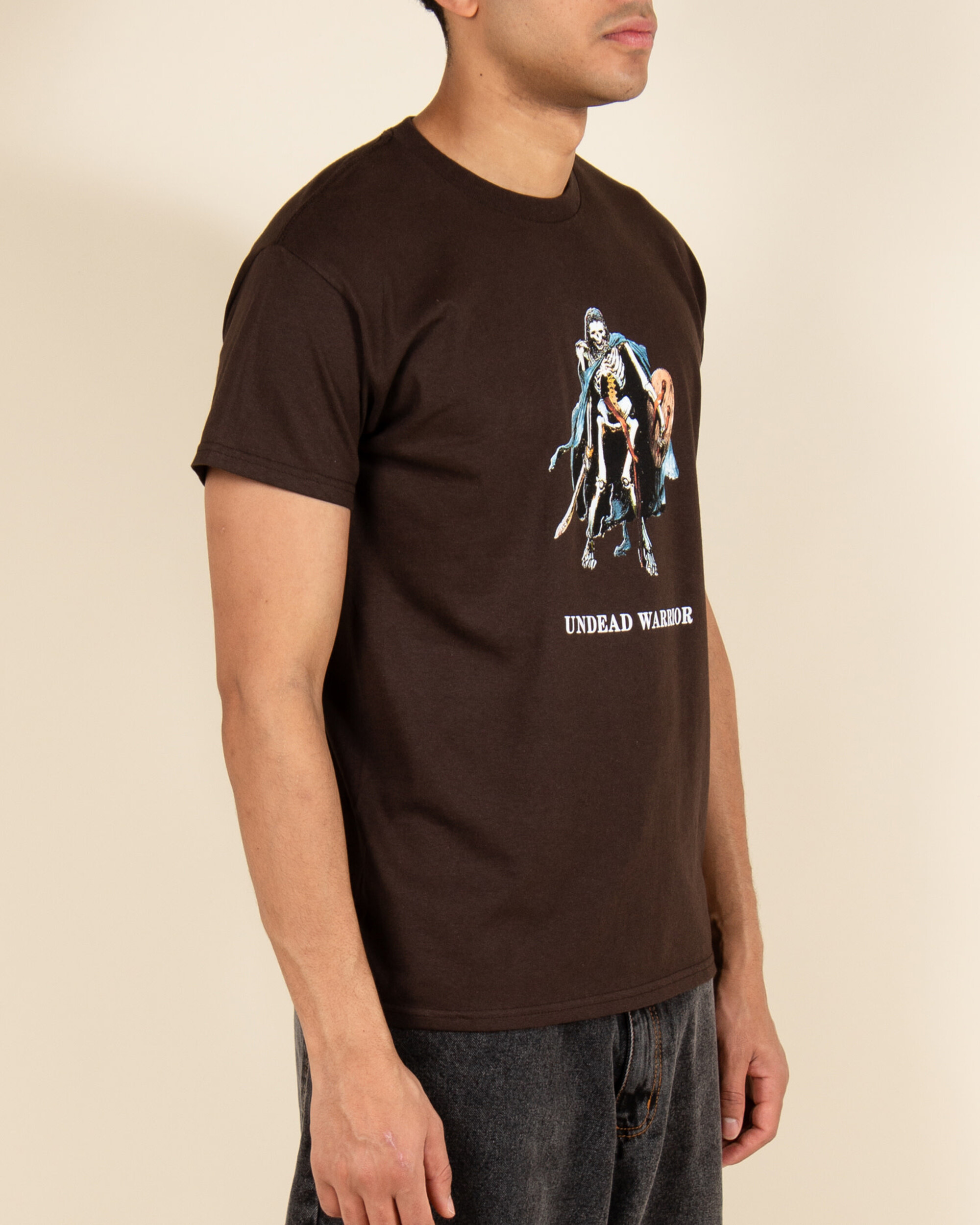 Hockey Undead Warrior Tee - Dark Brown