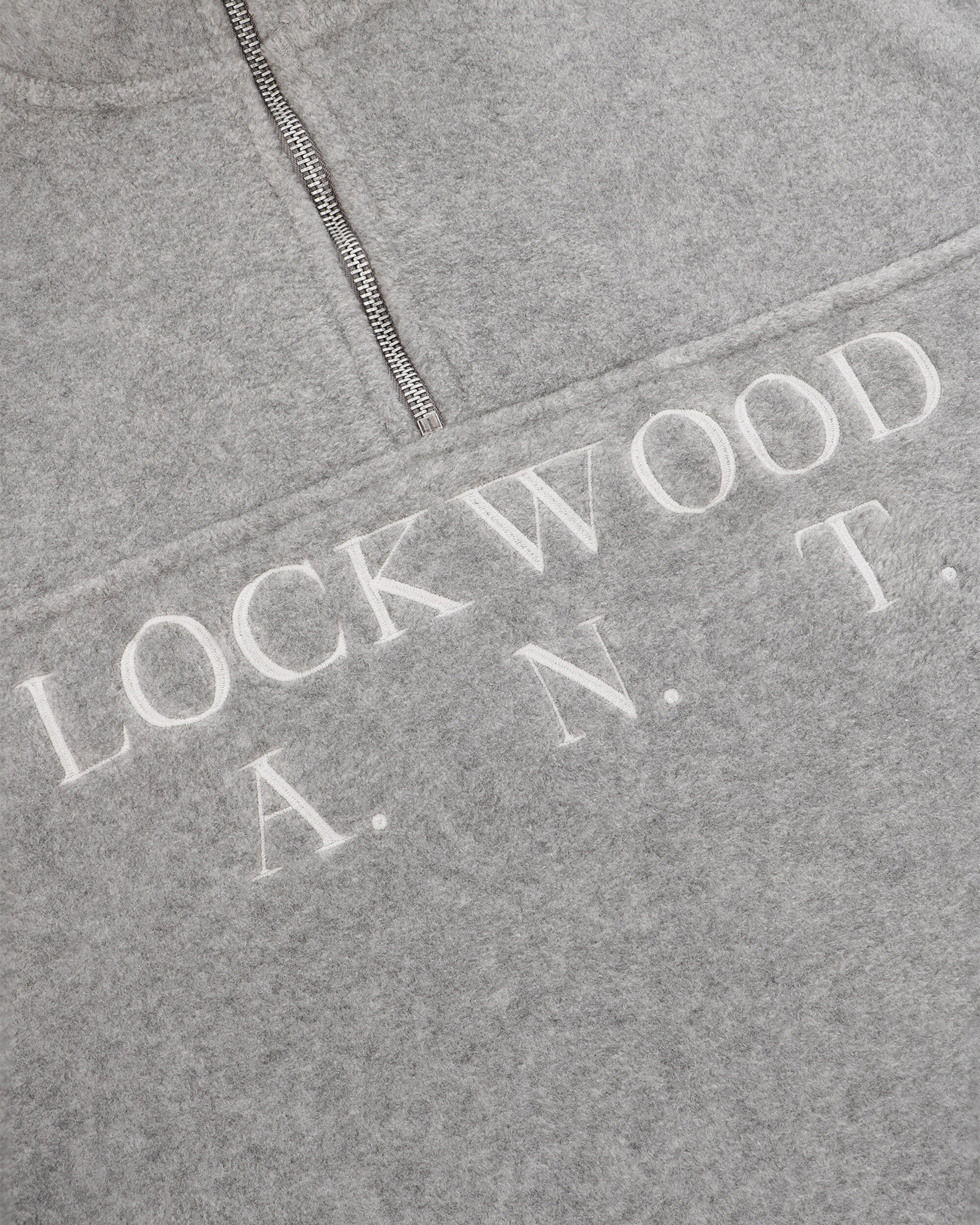 Lockwood Heavyweight Fleece Half Zip - Grey Melange