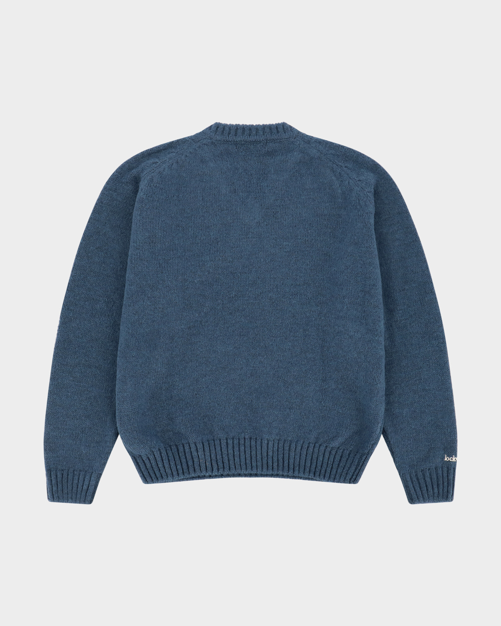 Lockwood V-Neck Knit Sweater - Blue