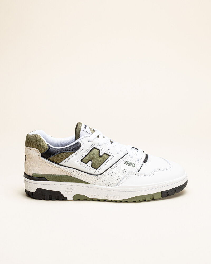 New Balance New Balance 550 - White/Dark Olivine/Black