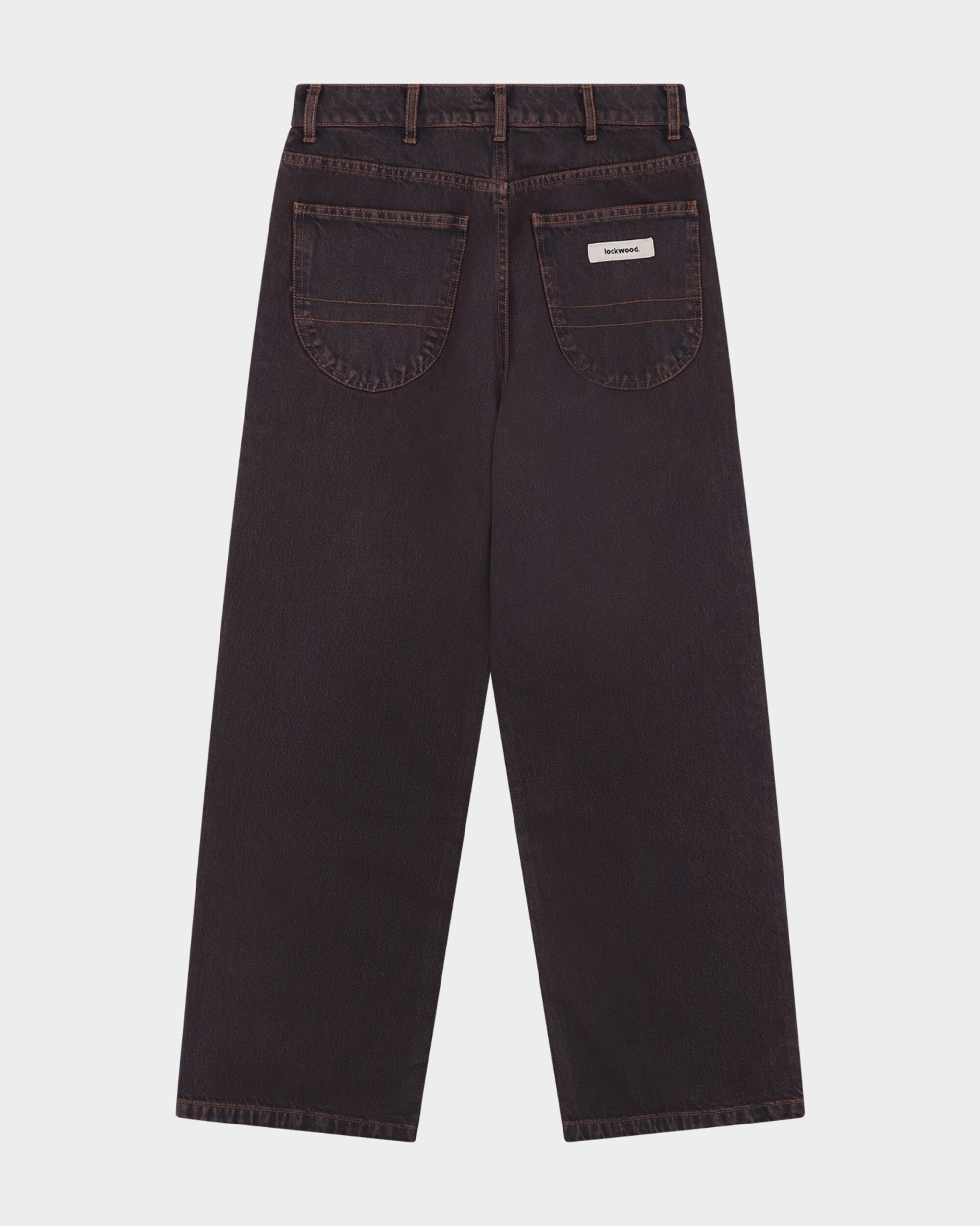 Lockwood Straight Baggy Jeans - Burgundy