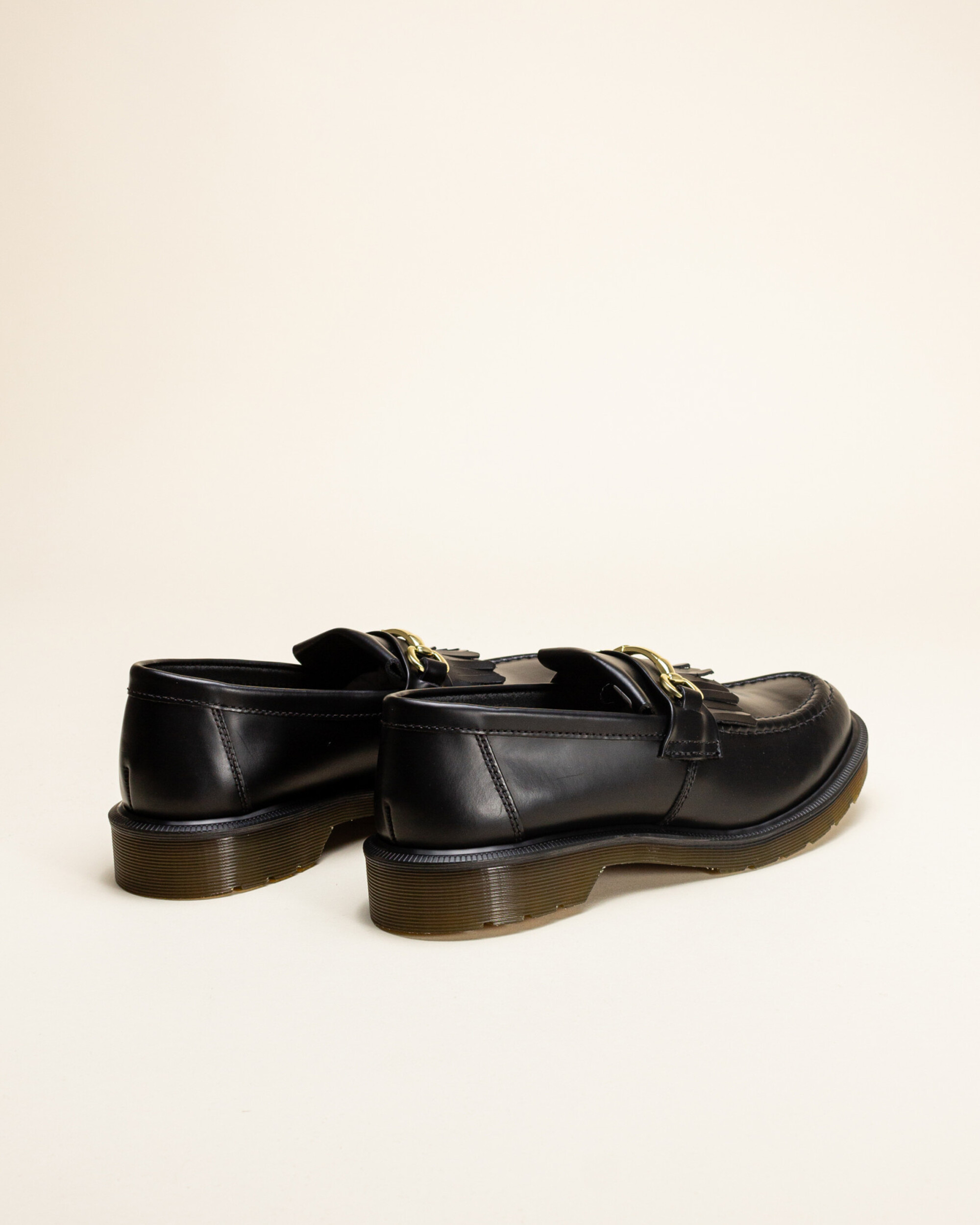 Dr. Martens Adrian Snaffle Leather Loafers - Black/Polished Smooth