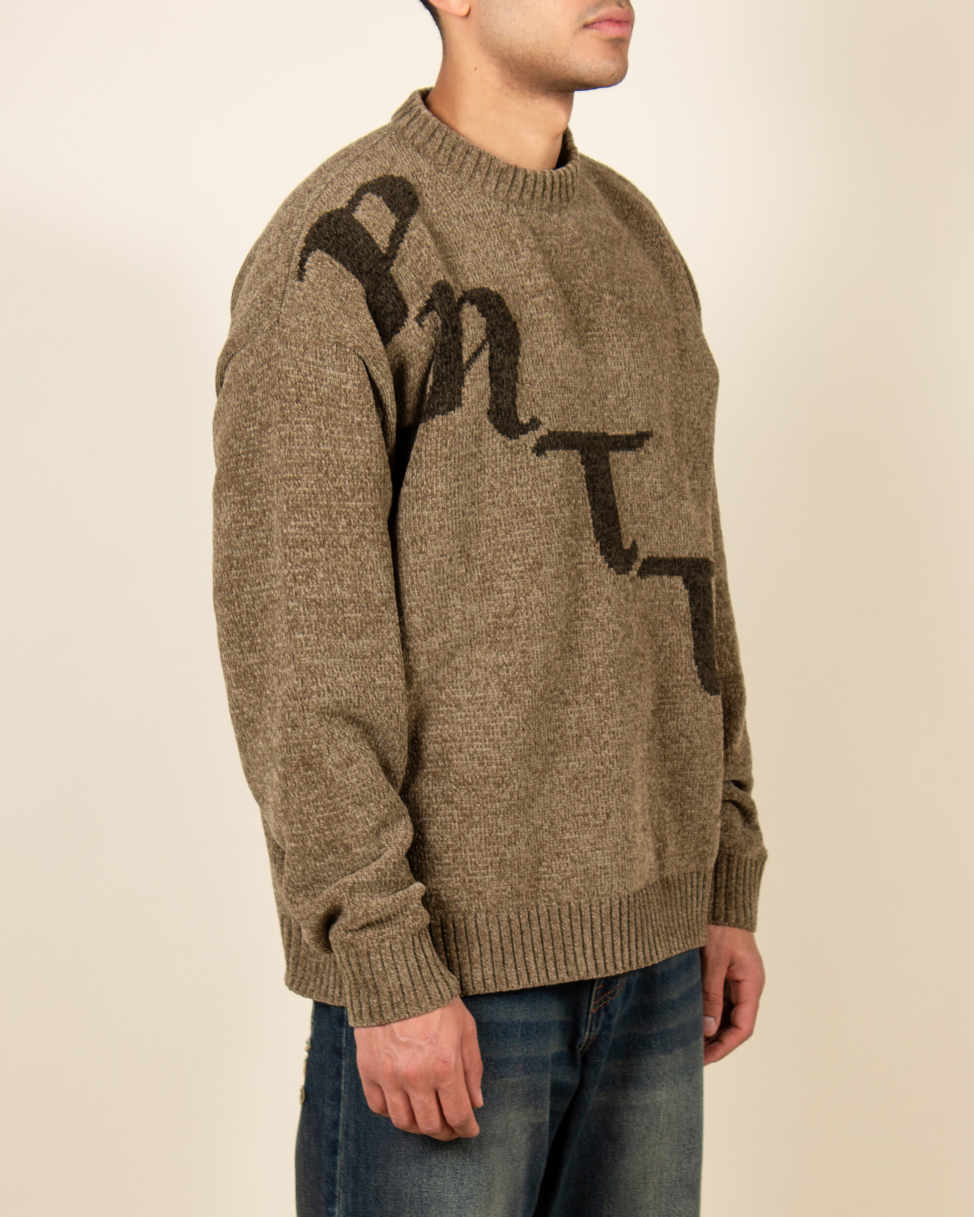 Patta Chenille Knitted Sweater - Sage