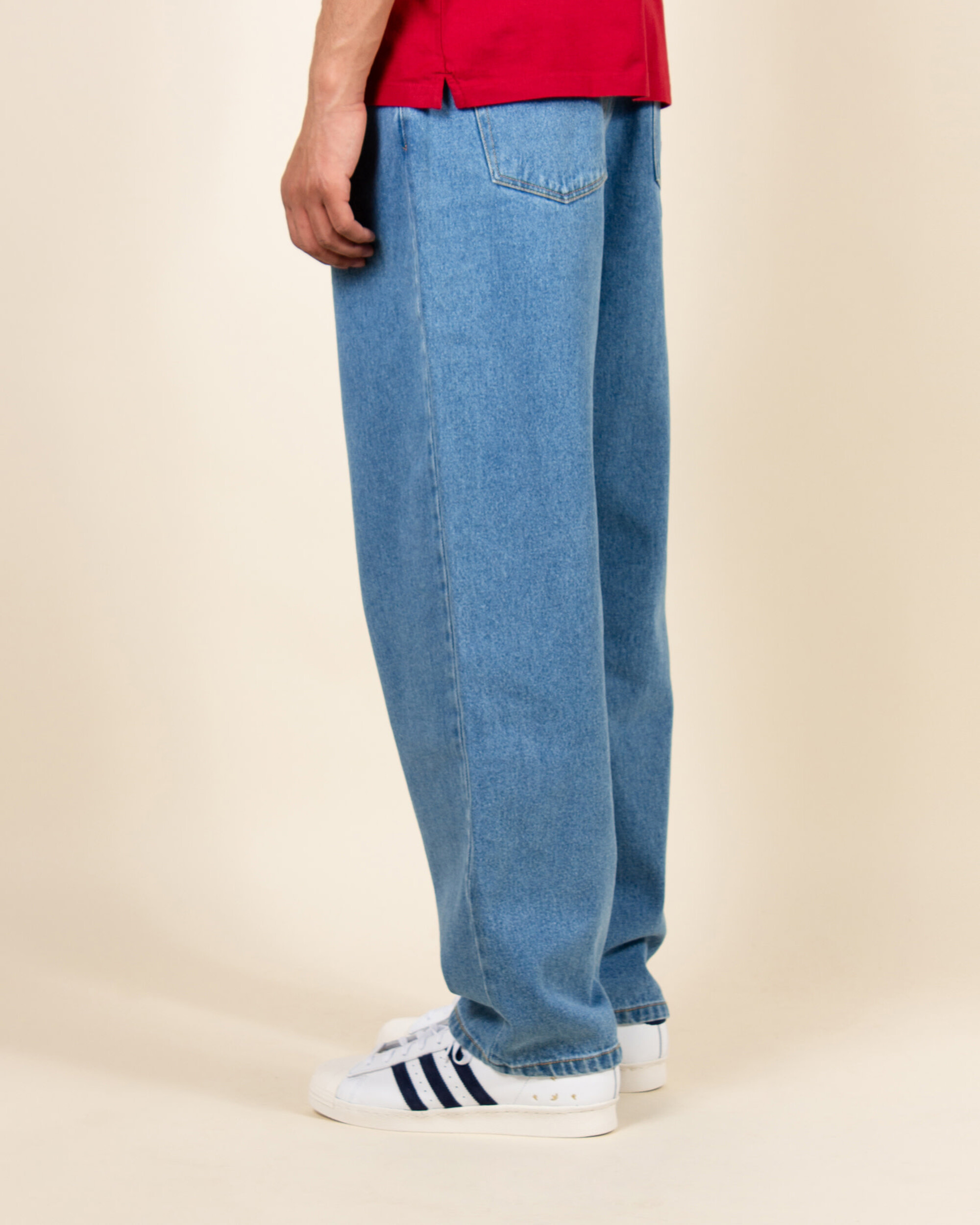 POP Crest Denim Drs Pants - Stonewash