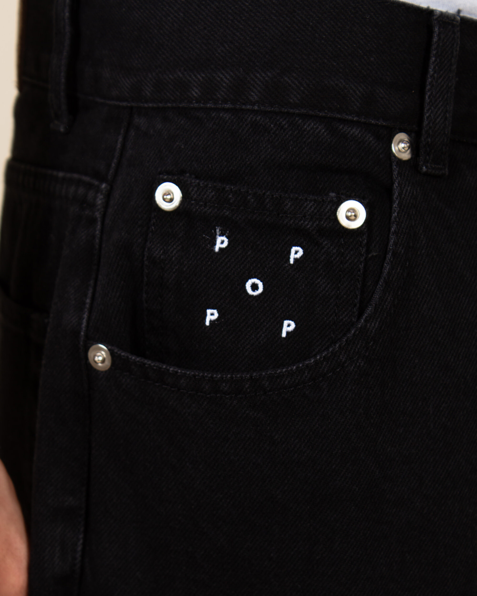 POP Drs Pants Denim - Black