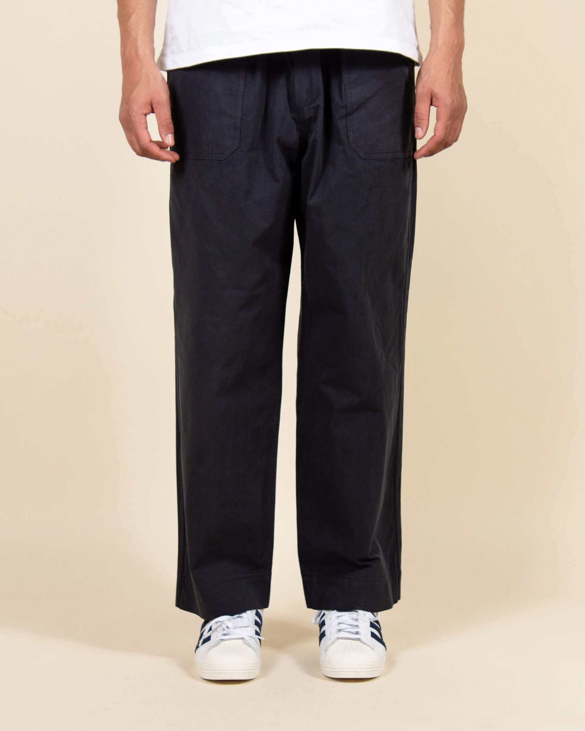 Kappy One Tuck Fatigue Pants - Charcoal