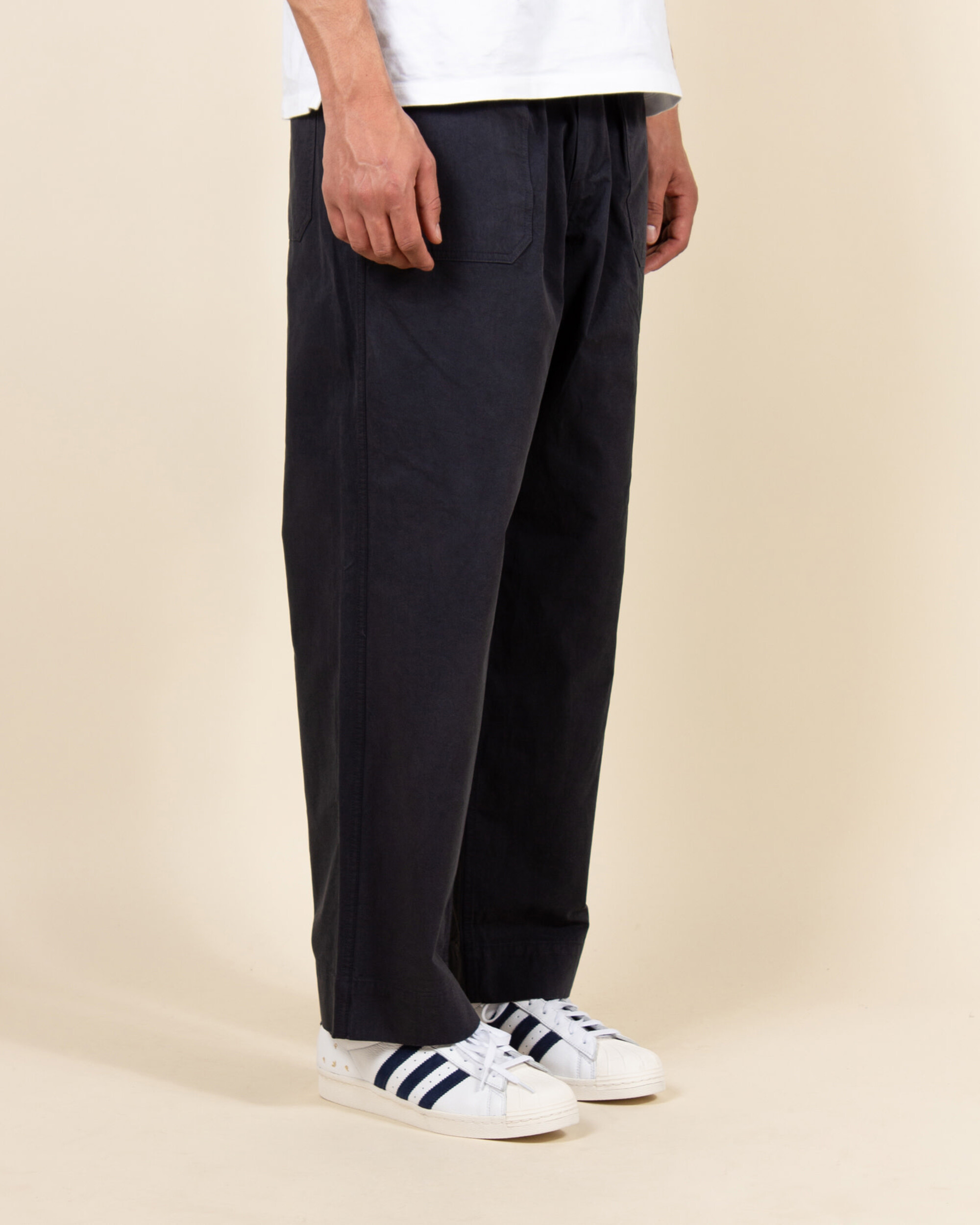 Kappy One Tuck Fatigue Pants - Charcoal