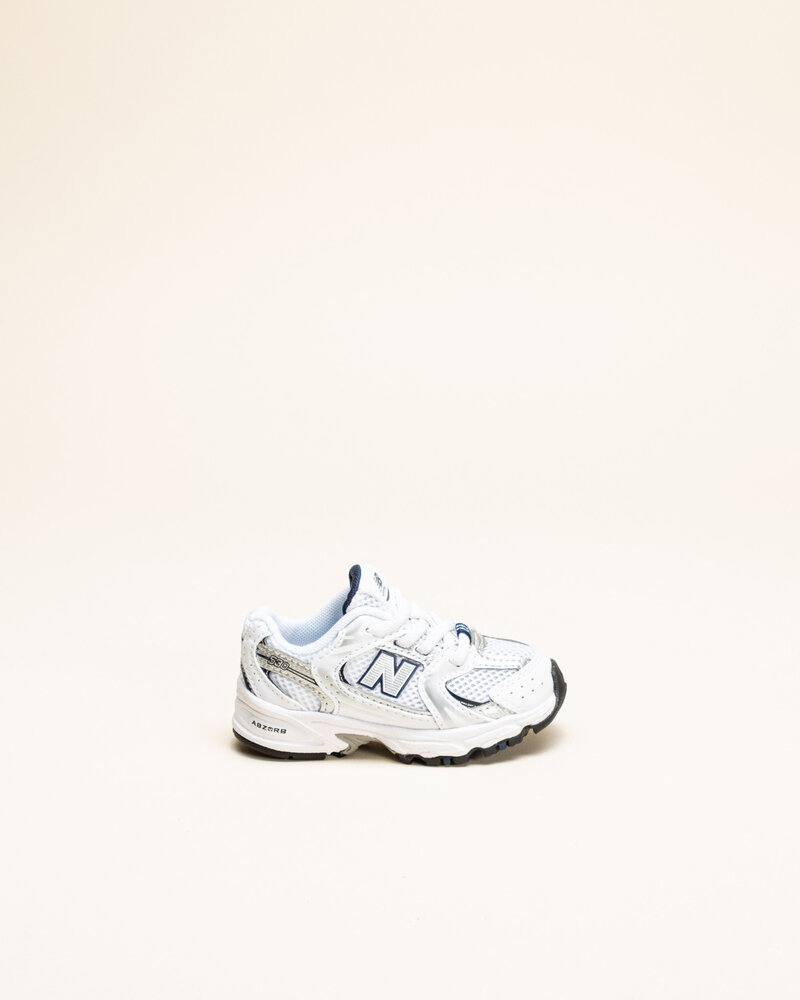 New Balance New Balance Kids 530 Bungee - White/Natural Indigo/Silver Metallic